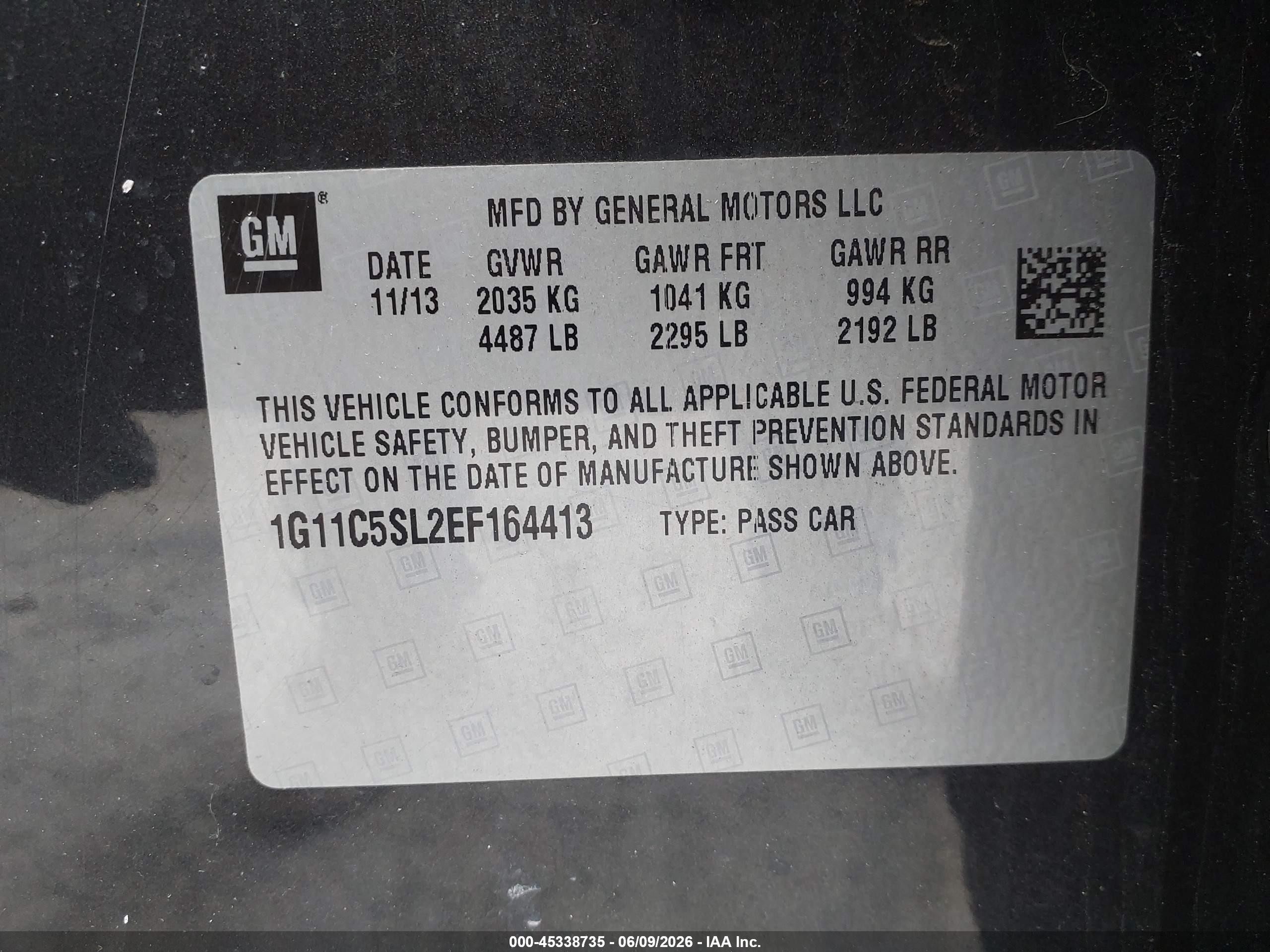 2014 Chevrolet Malibu 1lt Gray vin: 1G11C5SL2EF164413