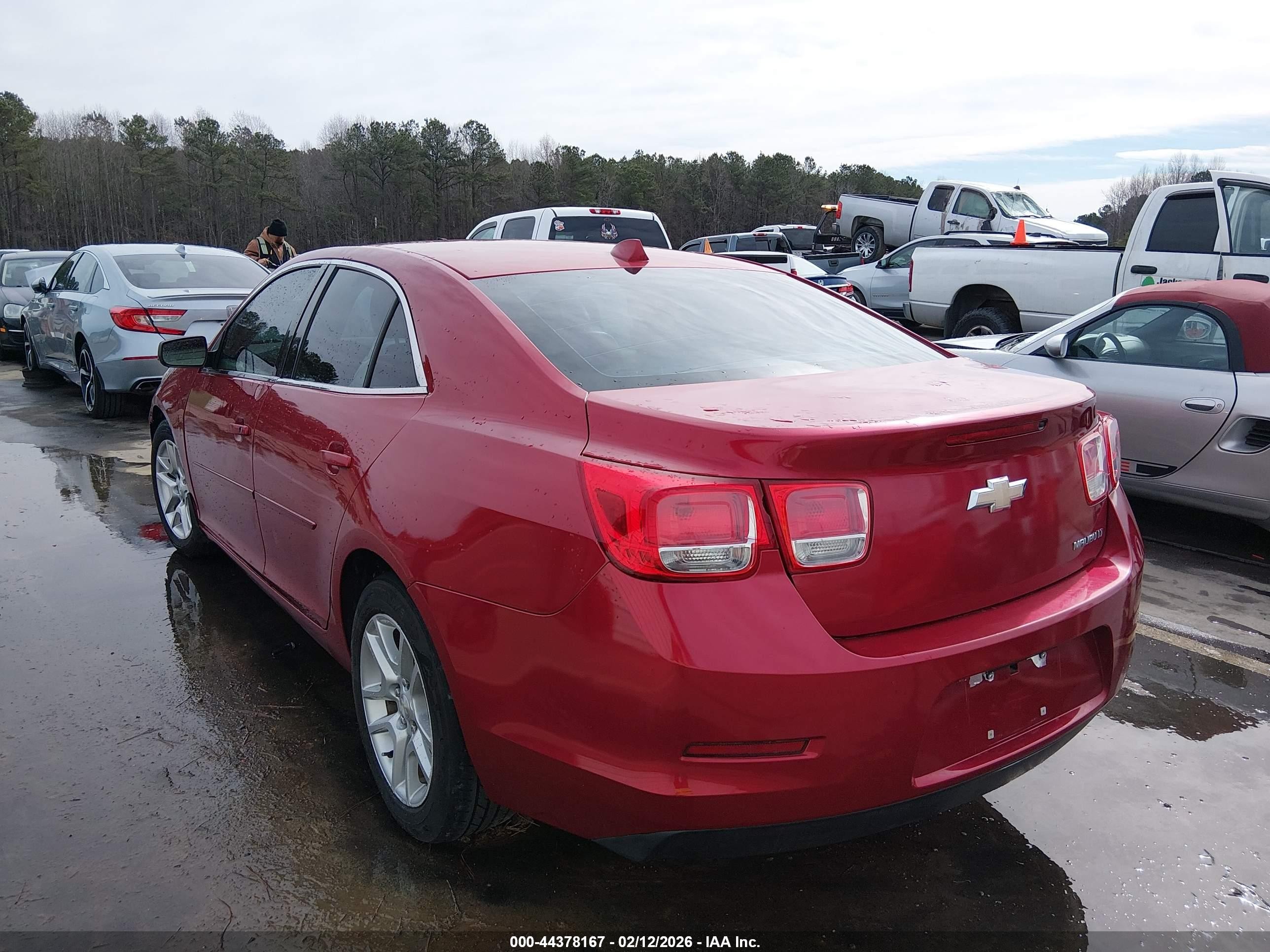 2014 Chevrolet Malibu 1lt Красный vin: 1G11C5SL2EF191255