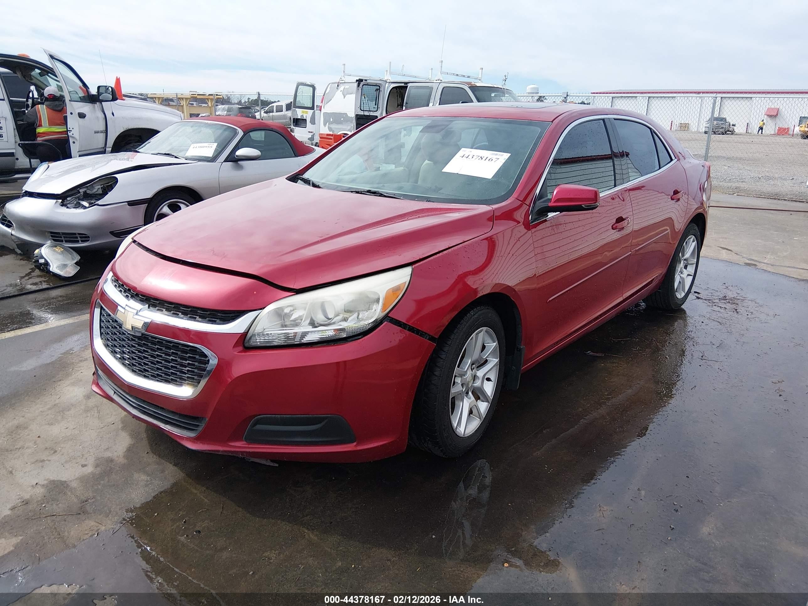 2014 Chevrolet Malibu 1lt Красный vin: 1G11C5SL2EF191255