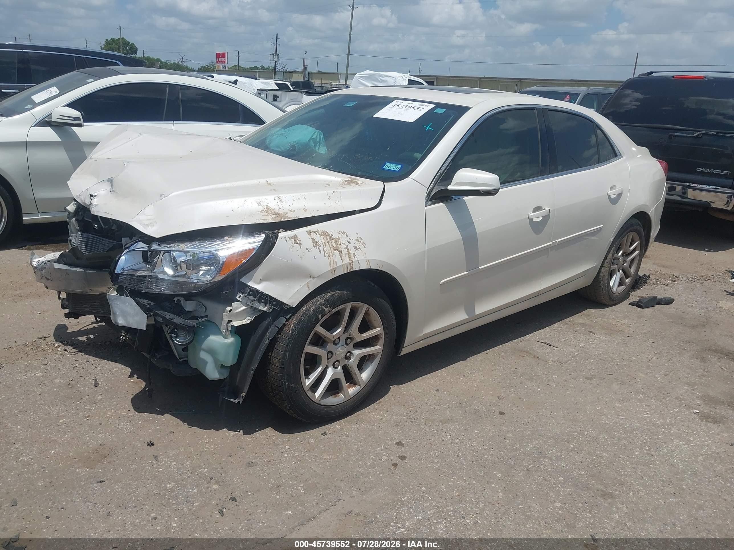 2014 Chevrolet Malibu 1lt White vin: 1G11C5SL2EF214520