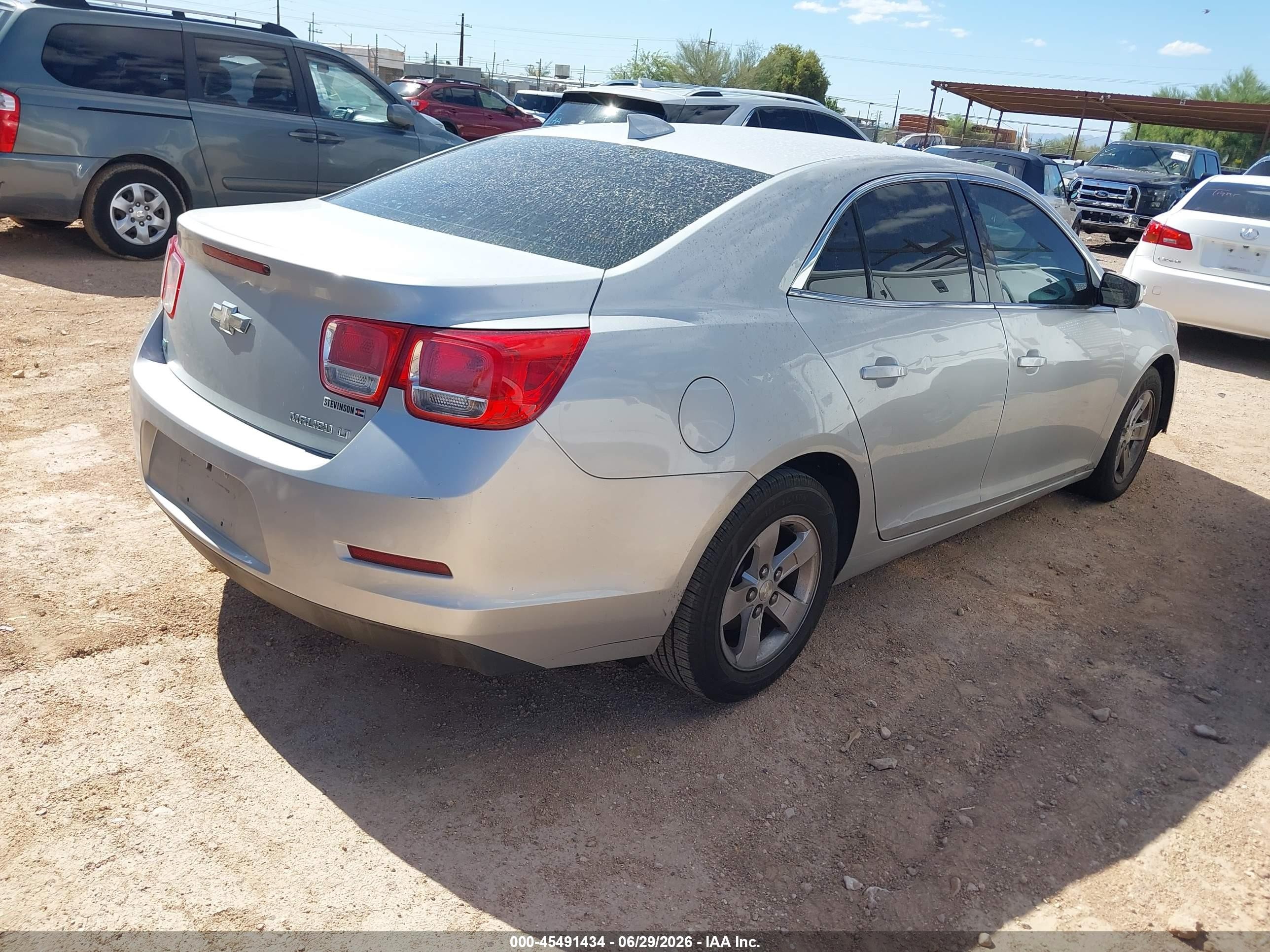 2015 Chevrolet Malibu 1lt Silver vin: 1G11C5SL2FF132398