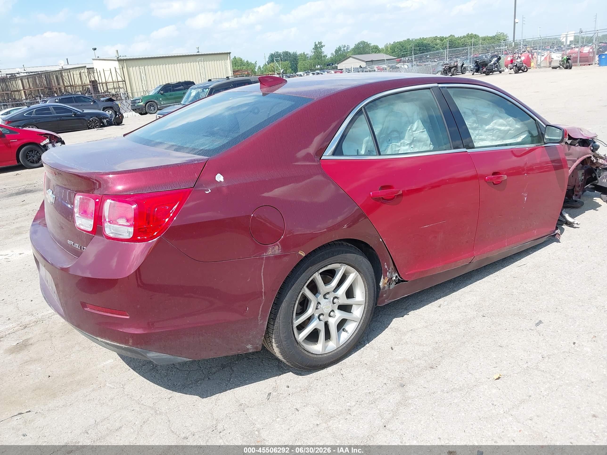 2015 Chevrolet Malibu 1lt Burgundy vin: 1G11C5SL2FF148780