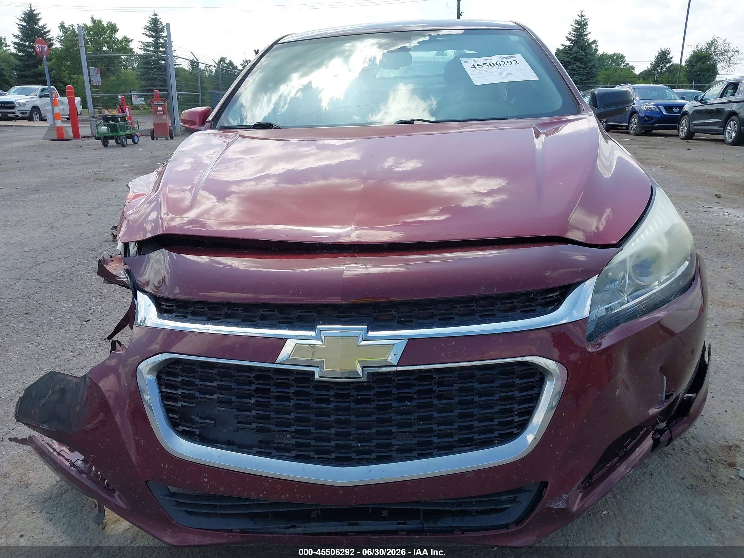 2015 Chevrolet Malibu 1lt Burgundy vin: 1G11C5SL2FF148780