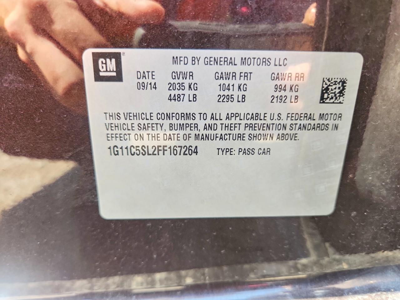 2015 Chevrolet Malibu 1lt Burgundy vin: 1G11C5SL2FF167264
