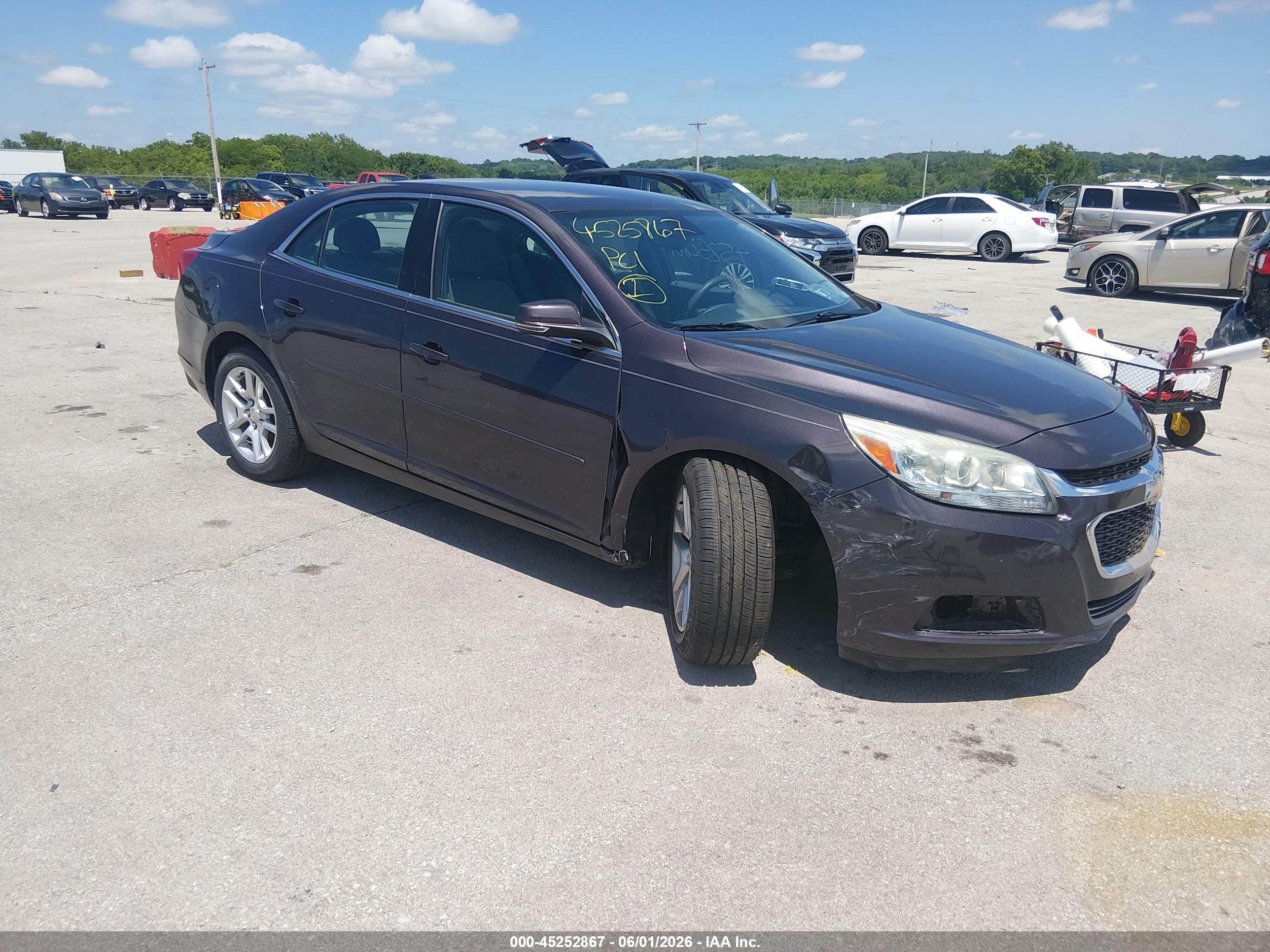 2015 Chevrolet Malibu 1lt Purple vin: 1G11C5SL2FF198479