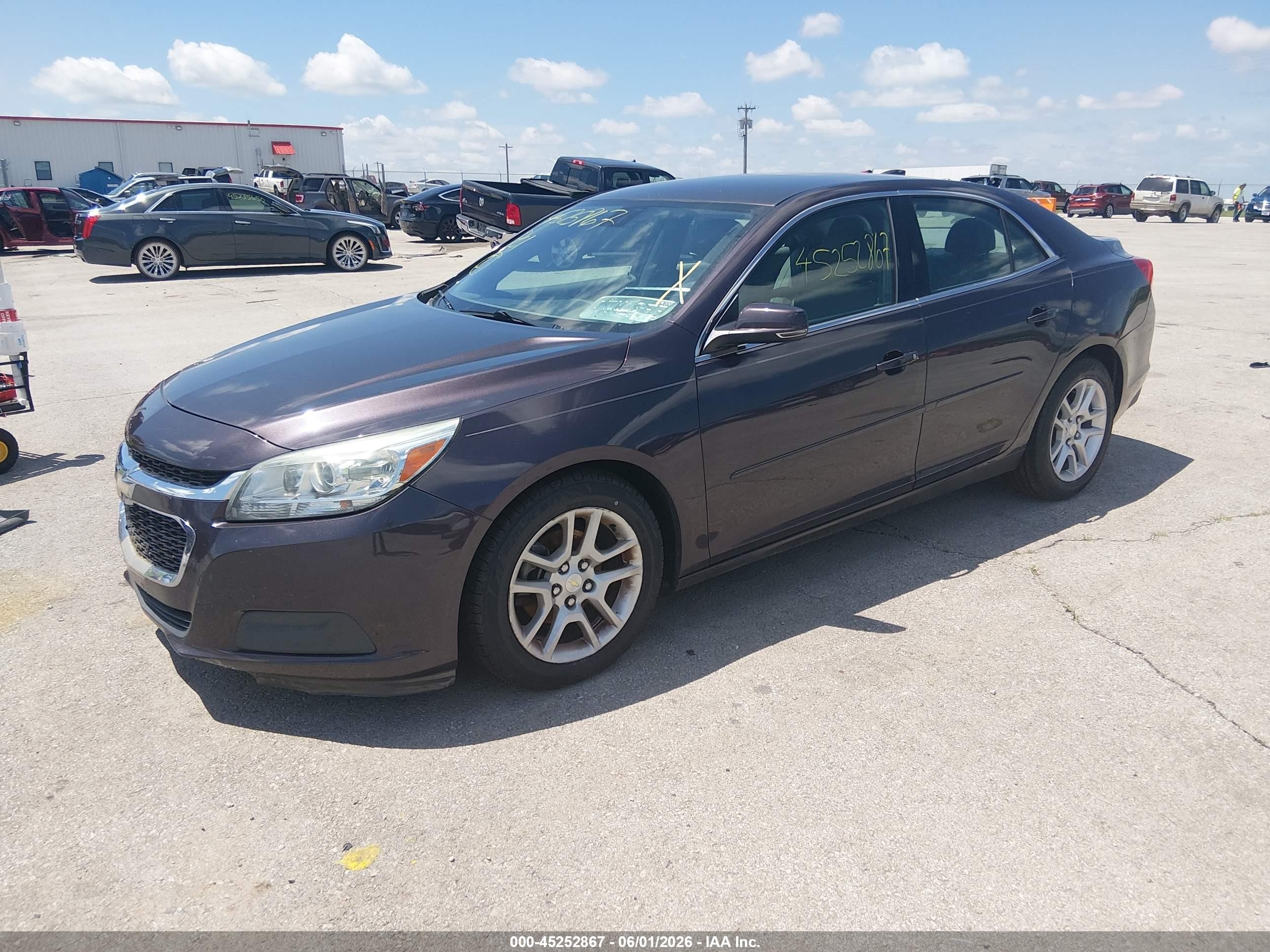 2015 Chevrolet Malibu 1lt Purple vin: 1G11C5SL2FF198479