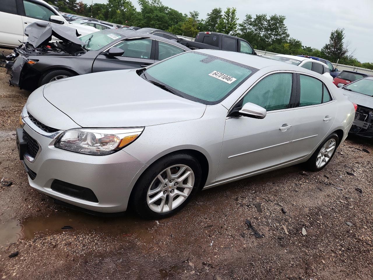 2015 Chevrolet Malibu 1lt Серебряный vin: 1G11C5SL2FF207293