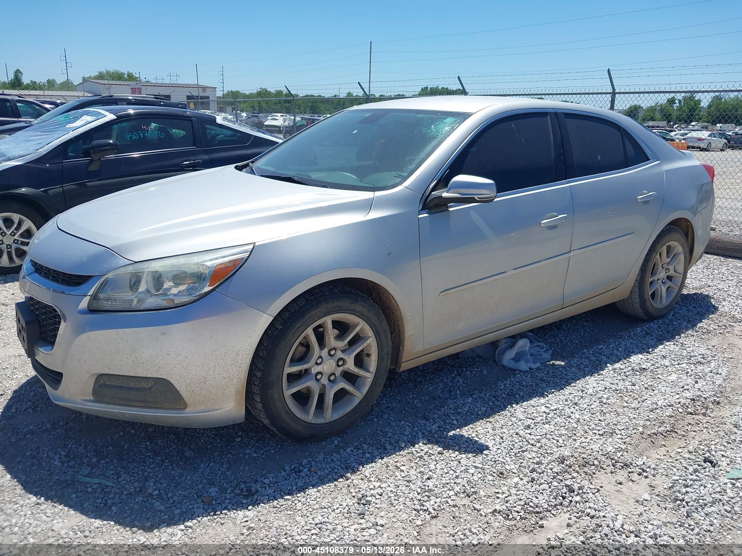 2015 Chevrolet Malibu 1lt Silver vin: 1G11C5SL2FF239709
