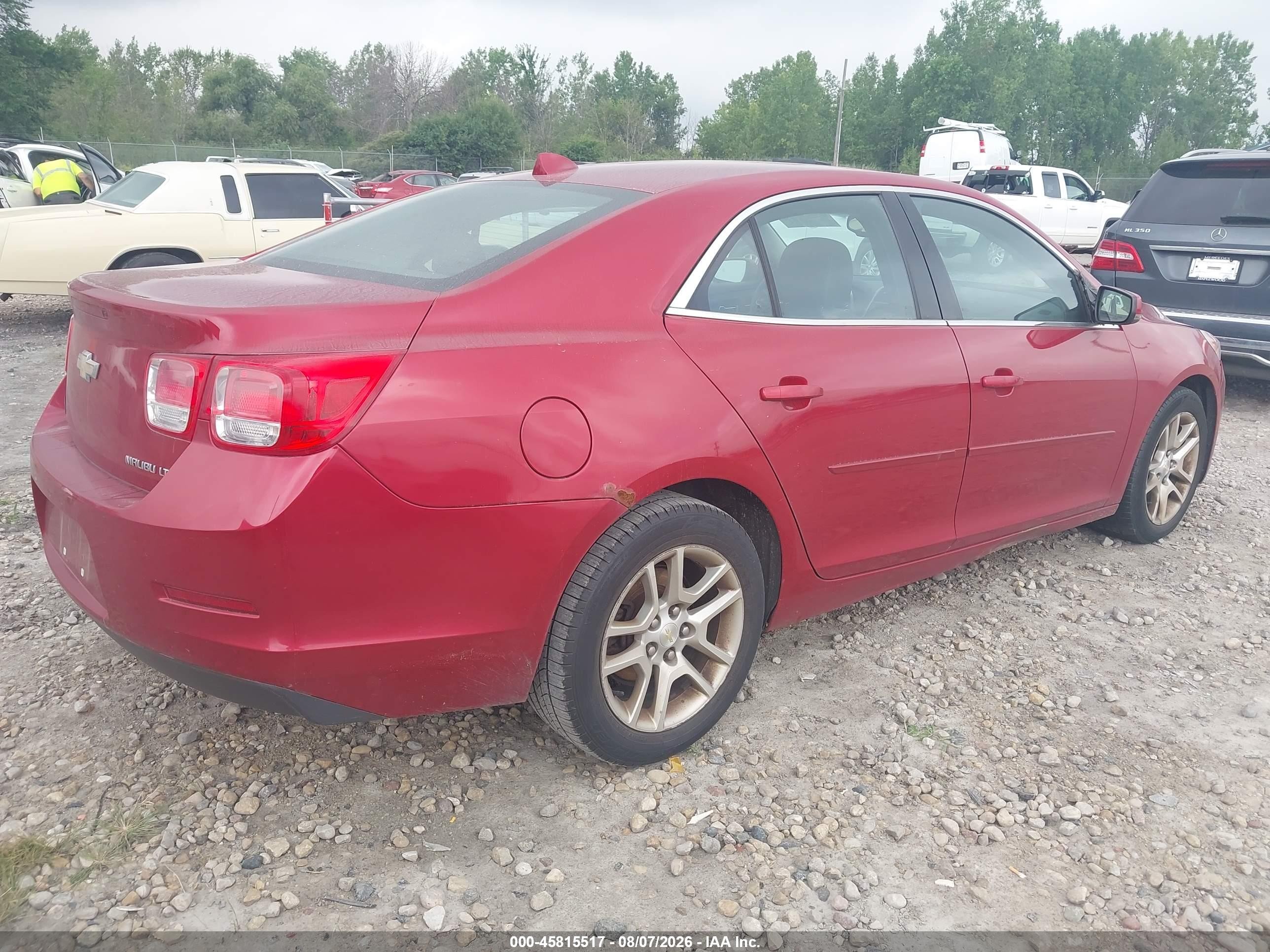 2014 Chevrolet Malibu 1lt Red vin: 1G11C5SL3EF157454