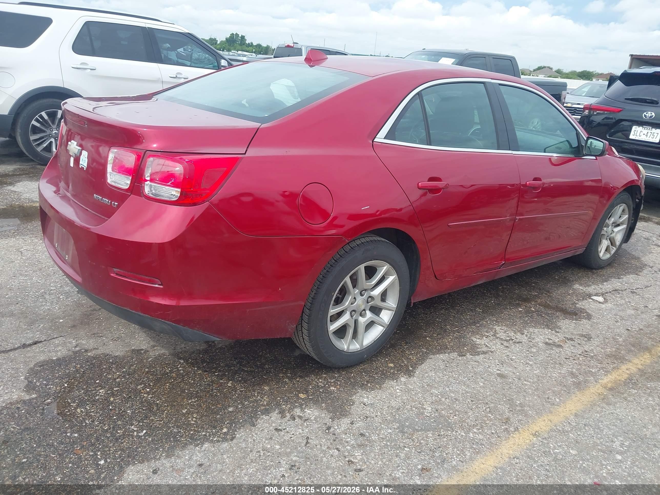 2014 Chevrolet Malibu 1lt Maroon vin: 1G11C5SL3EF163559