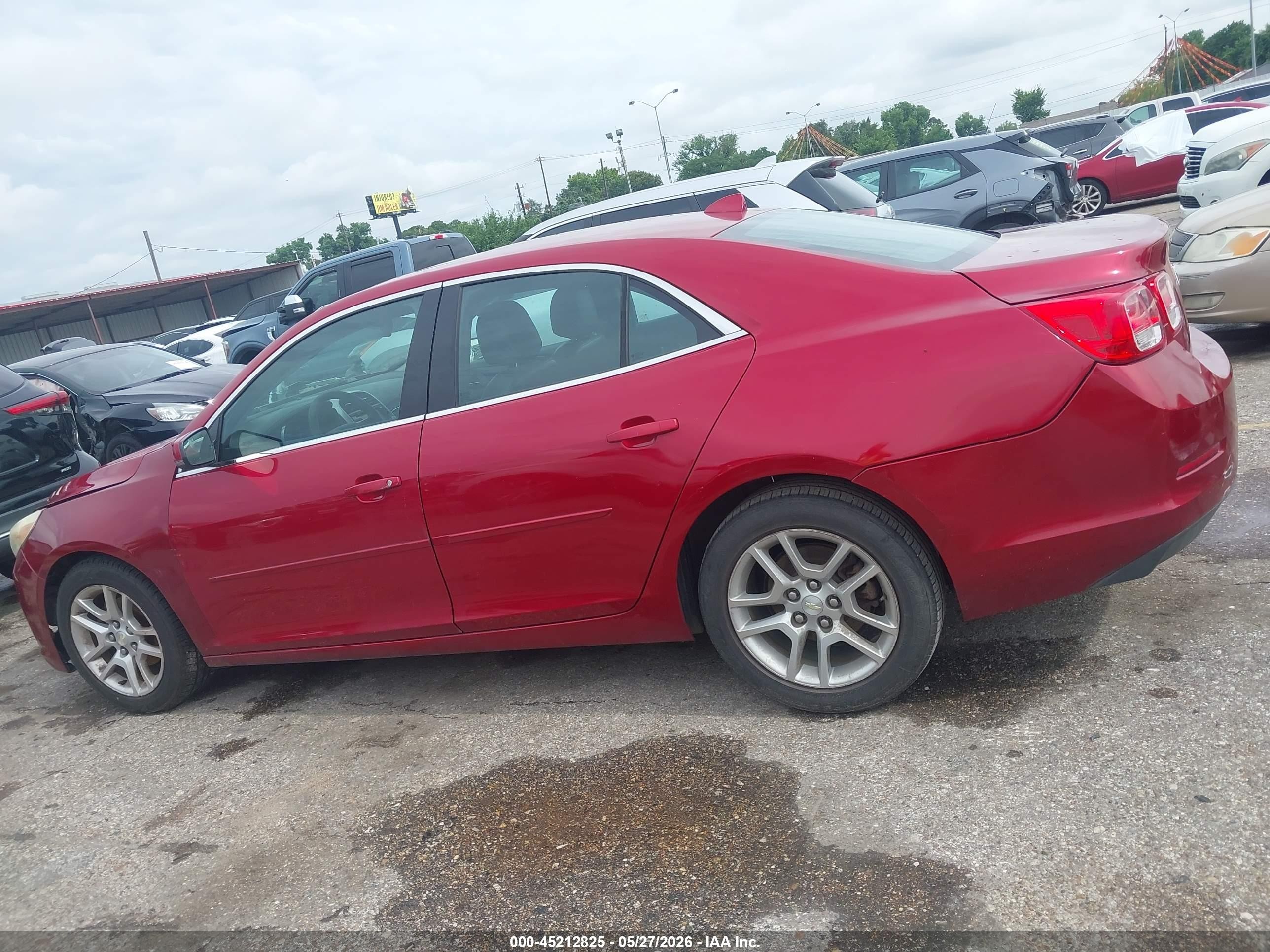 2014 Chevrolet Malibu 1lt Maroon vin: 1G11C5SL3EF163559