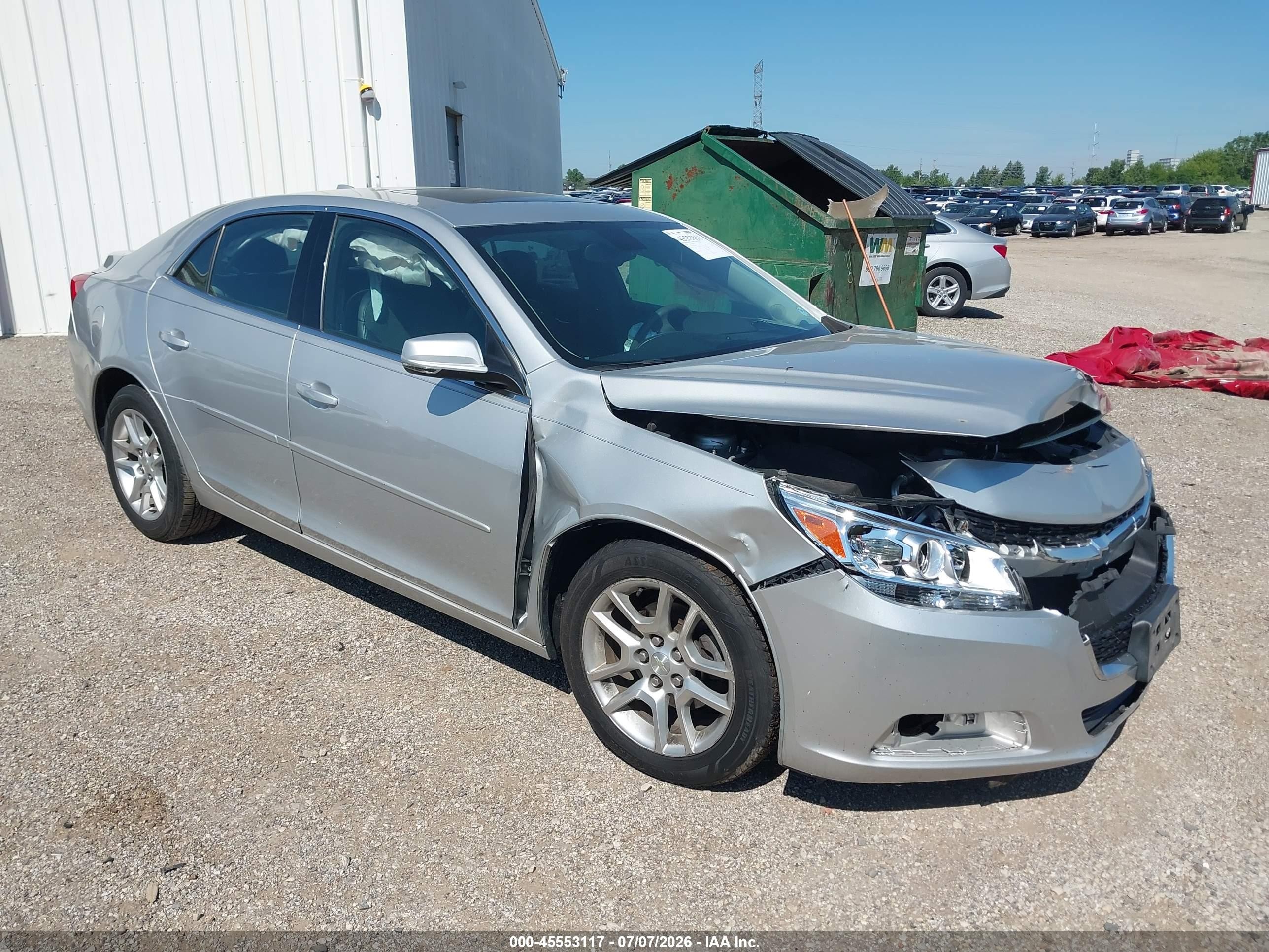 2014 Chevrolet Malibu 1lt Серебряный vin: 1G11C5SL3EF187666