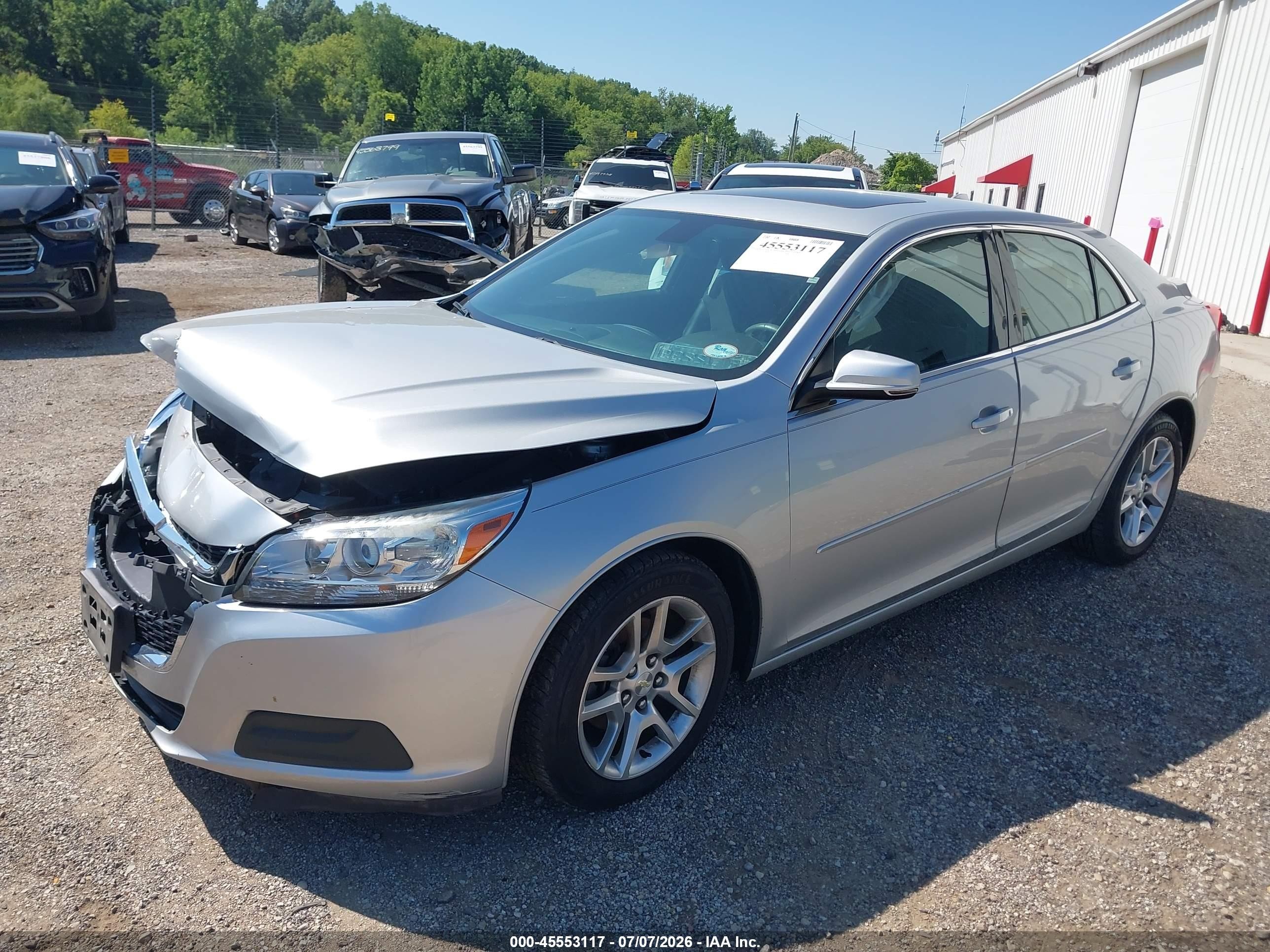 2014 Chevrolet Malibu 1lt Серебряный vin: 1G11C5SL3EF187666