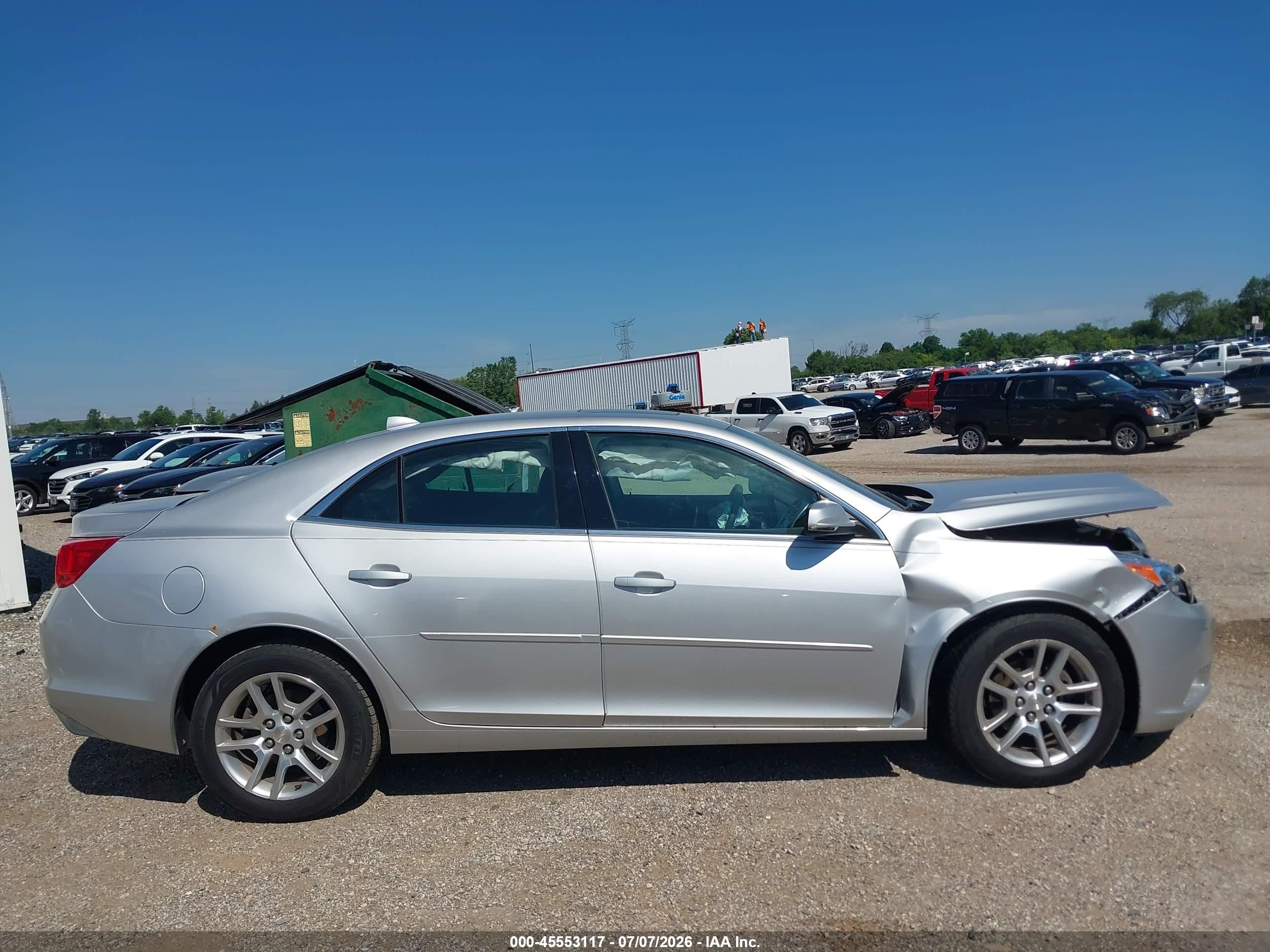 2014 Chevrolet Malibu 1lt Серебряный vin: 1G11C5SL3EF187666