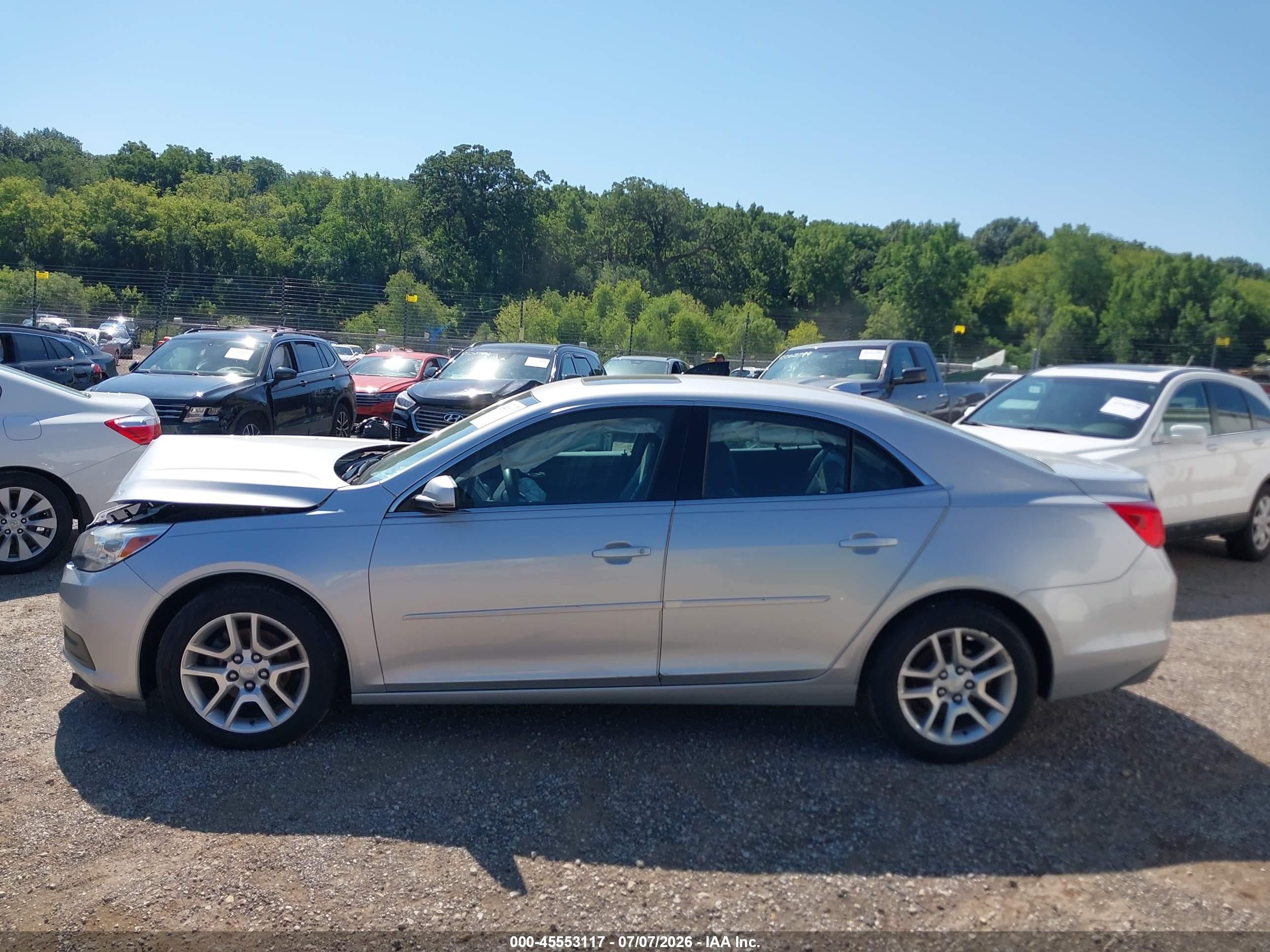 2014 Chevrolet Malibu 1lt Серебряный vin: 1G11C5SL3EF187666