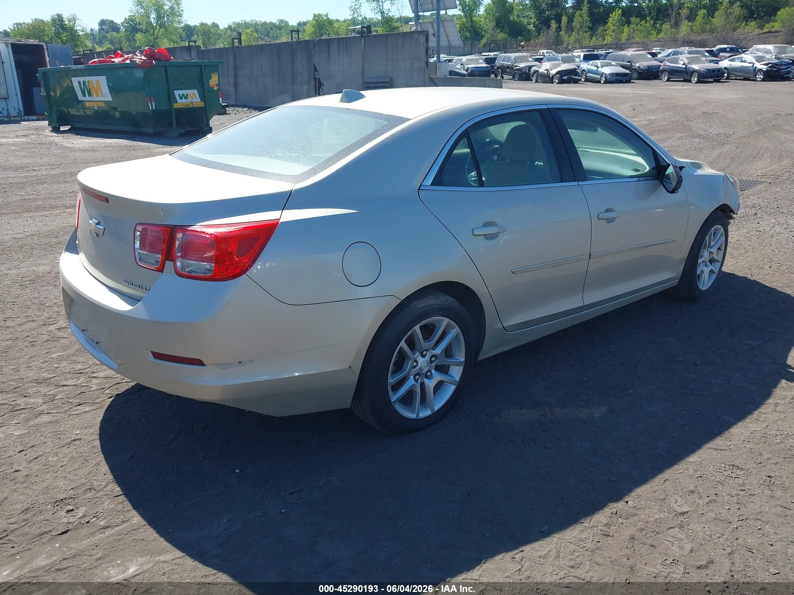 2014 Chevrolet Malibu 1lt Beige vin: 1G11C5SL3EF218804