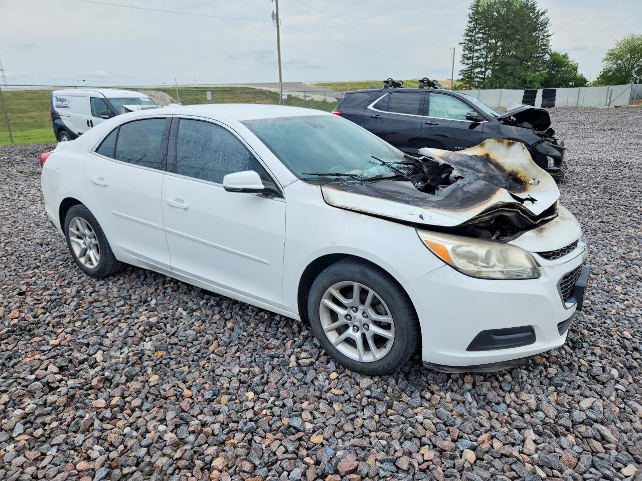 2015 Chevrolet Malibu 1lt White vin: 1G11C5SL3FF190987