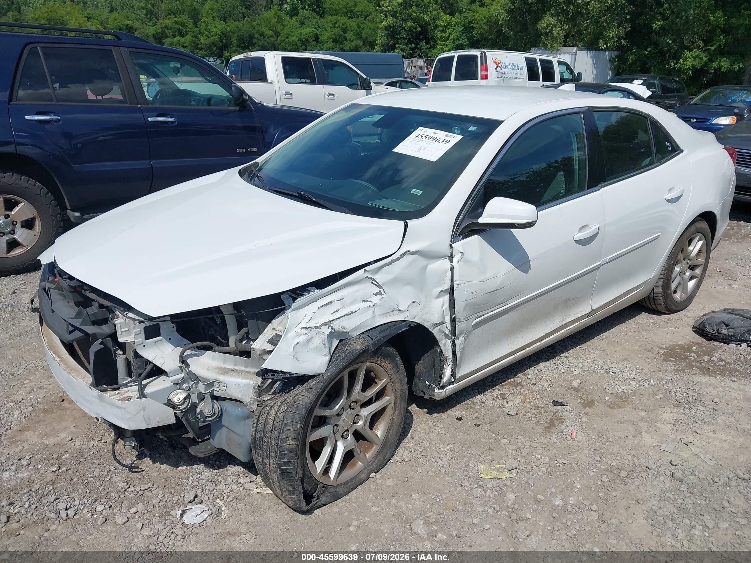 2015 Chevrolet Malibu 1lt White vin: 1G11C5SL3FF272105