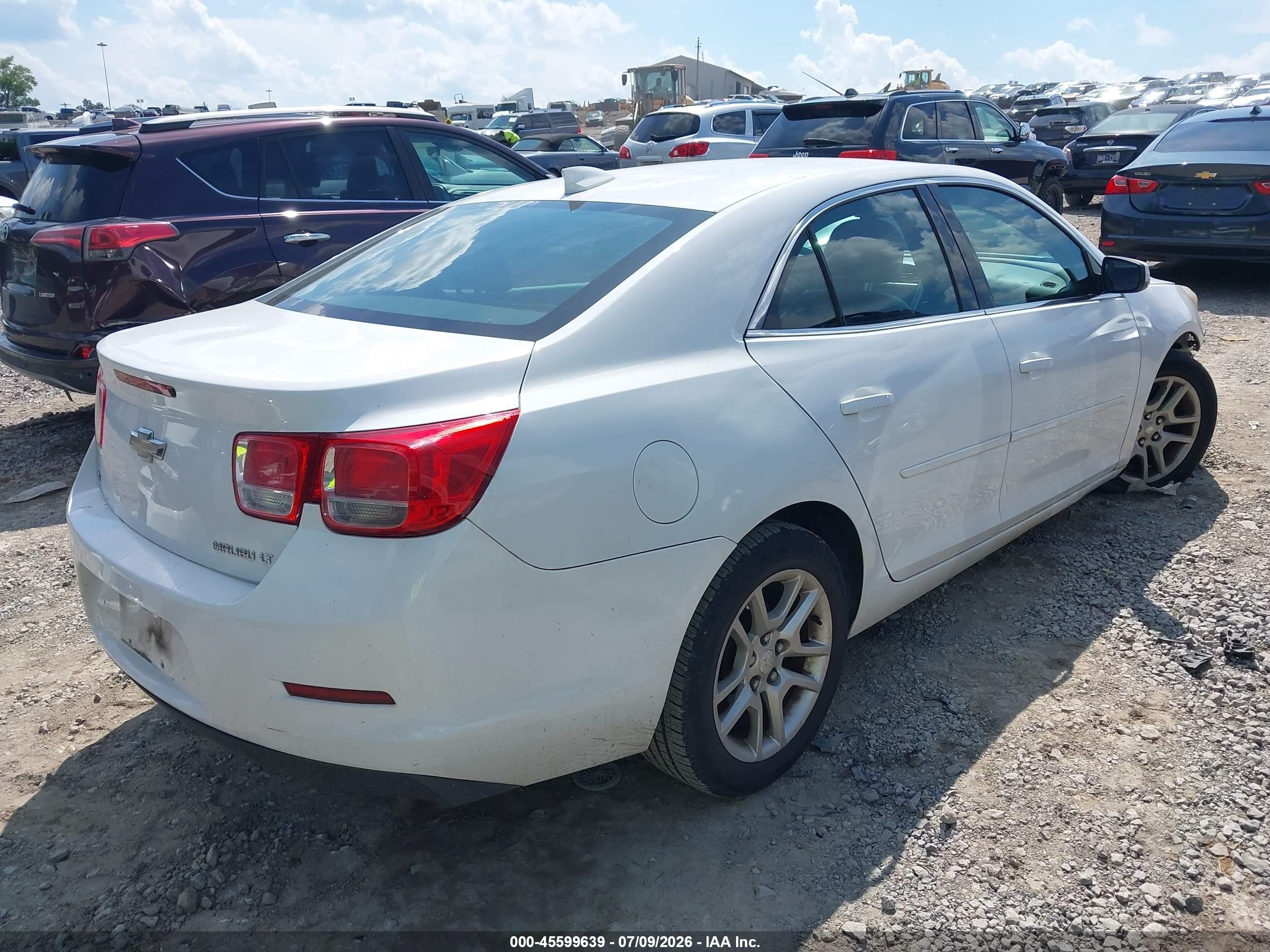 2015 Chevrolet Malibu 1lt White vin: 1G11C5SL3FF272105