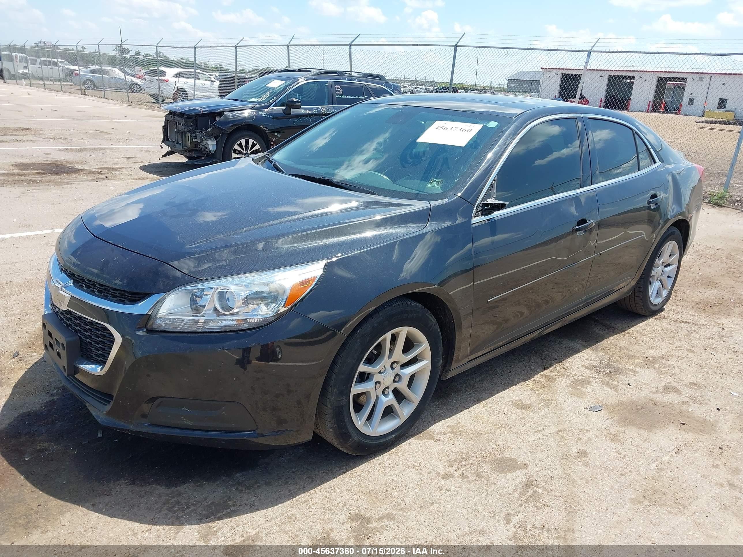 2015 Chevrolet Malibu 1lt Черный vin: 1G11C5SL3FF315972