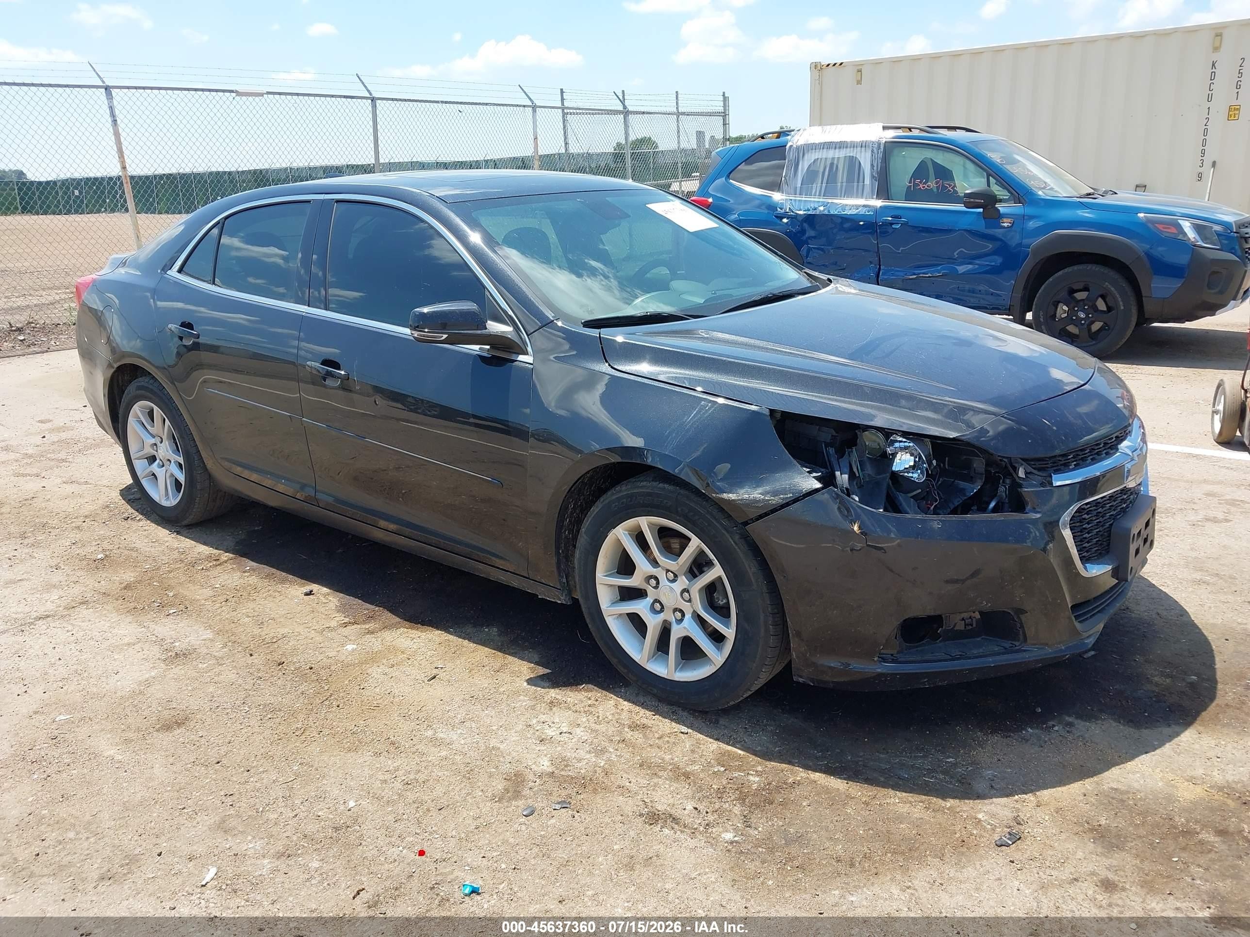 2015 Chevrolet Malibu 1lt Черный vin: 1G11C5SL3FF315972