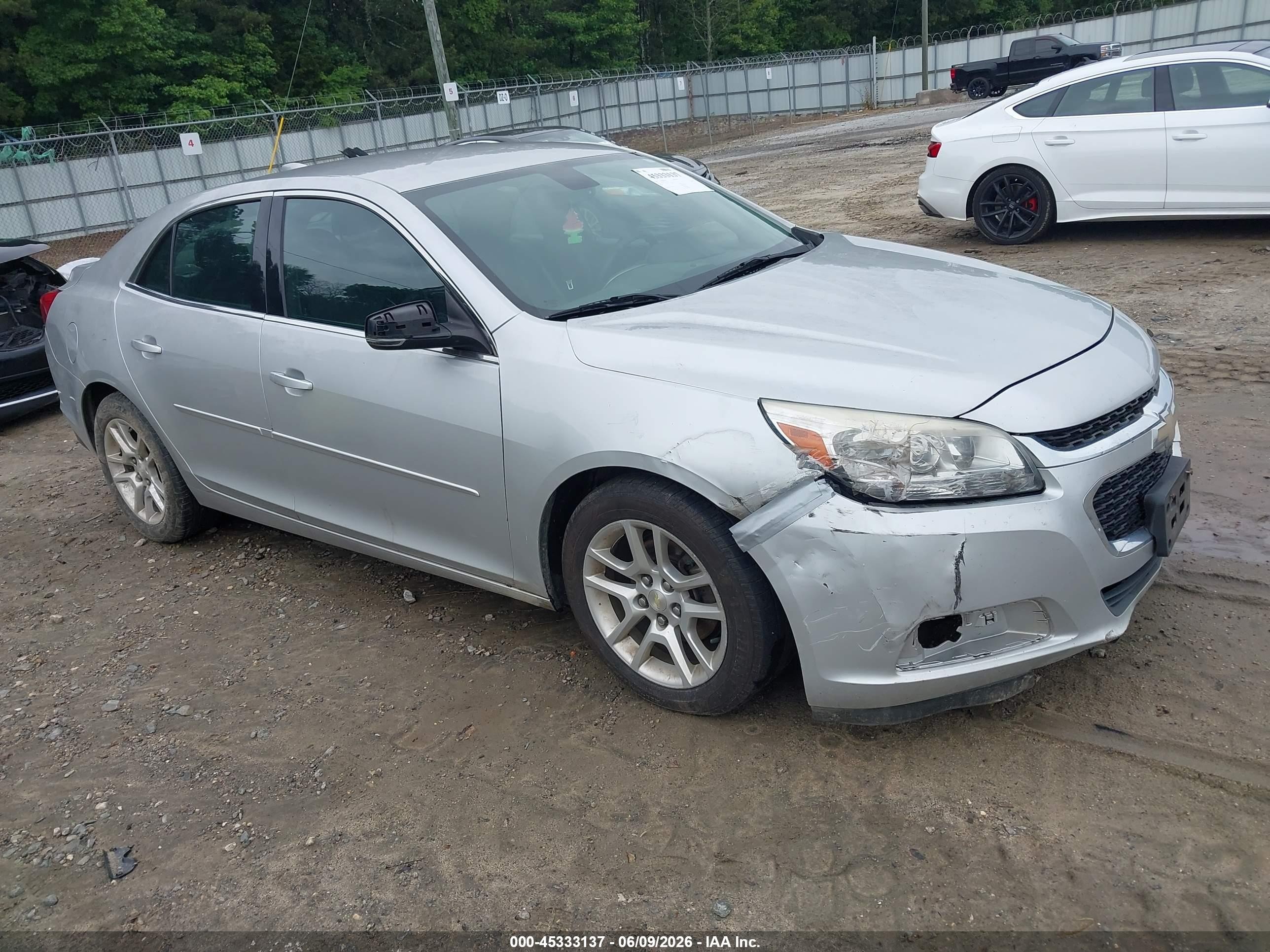2015 Chevrolet Malibu 1lt Серебряный vin: 1G11C5SL3FF325207