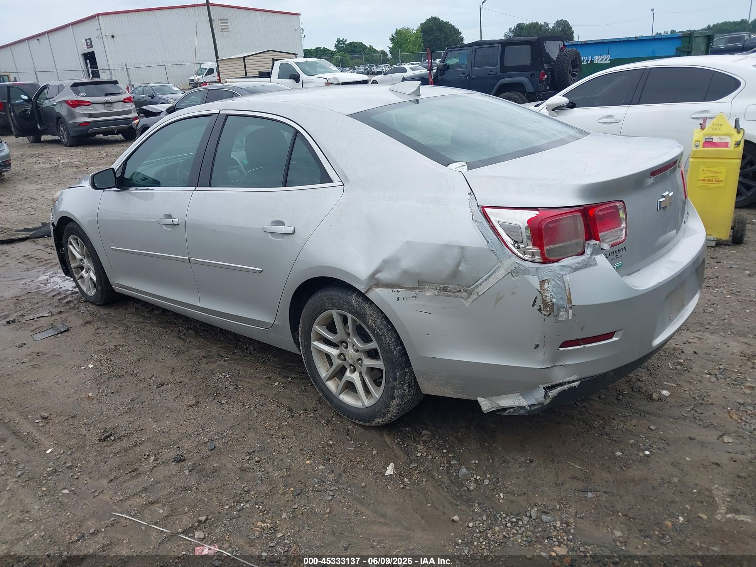 2015 Chevrolet Malibu 1lt Серебряный vin: 1G11C5SL3FF325207