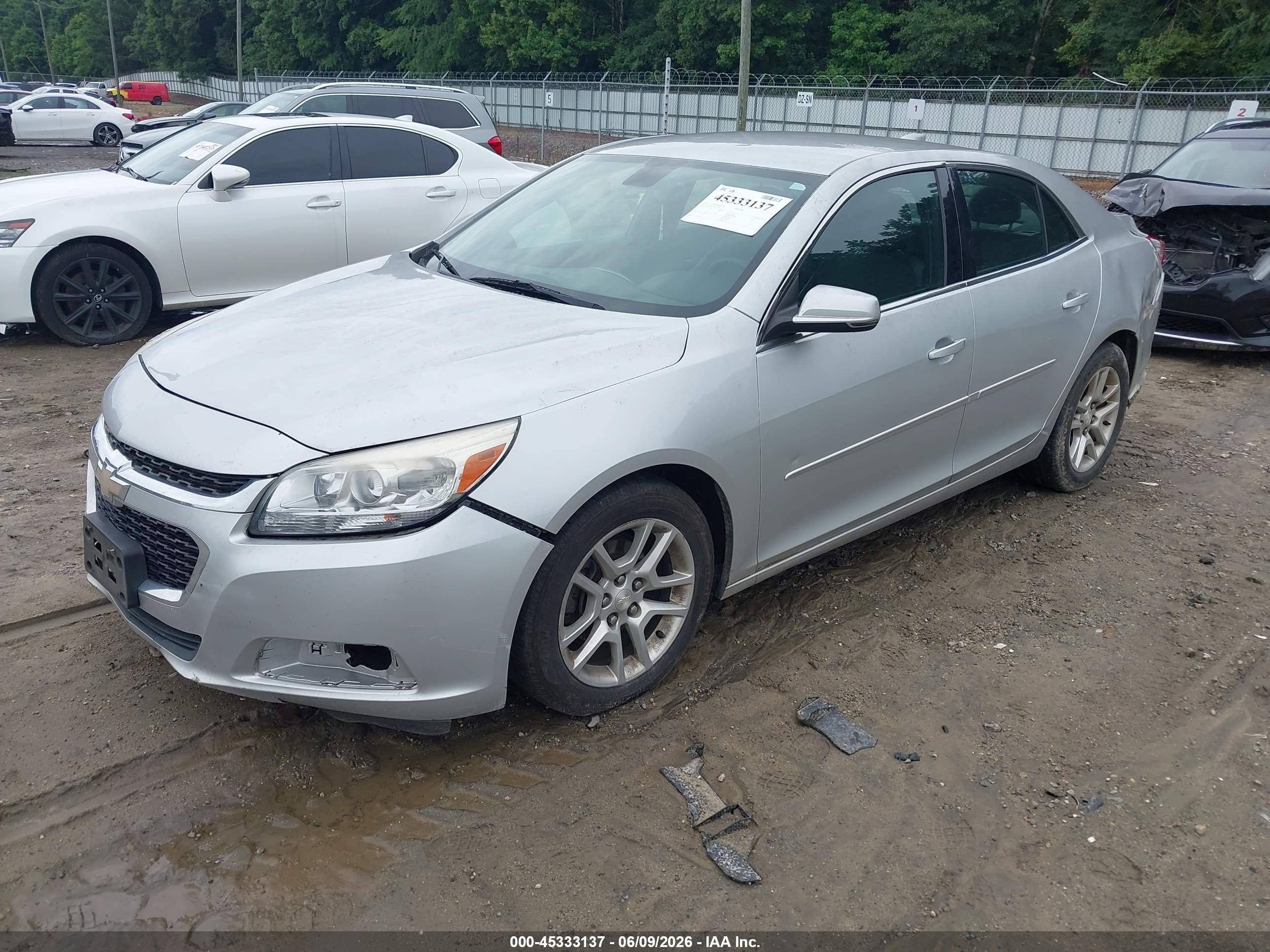 2015 Chevrolet Malibu 1lt Серебряный vin: 1G11C5SL3FF325207