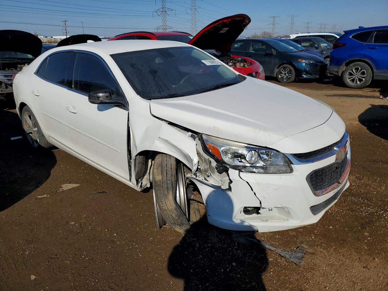 2015 Chevrolet Malibu 1lt White vin: 1G11C5SL3FU150310