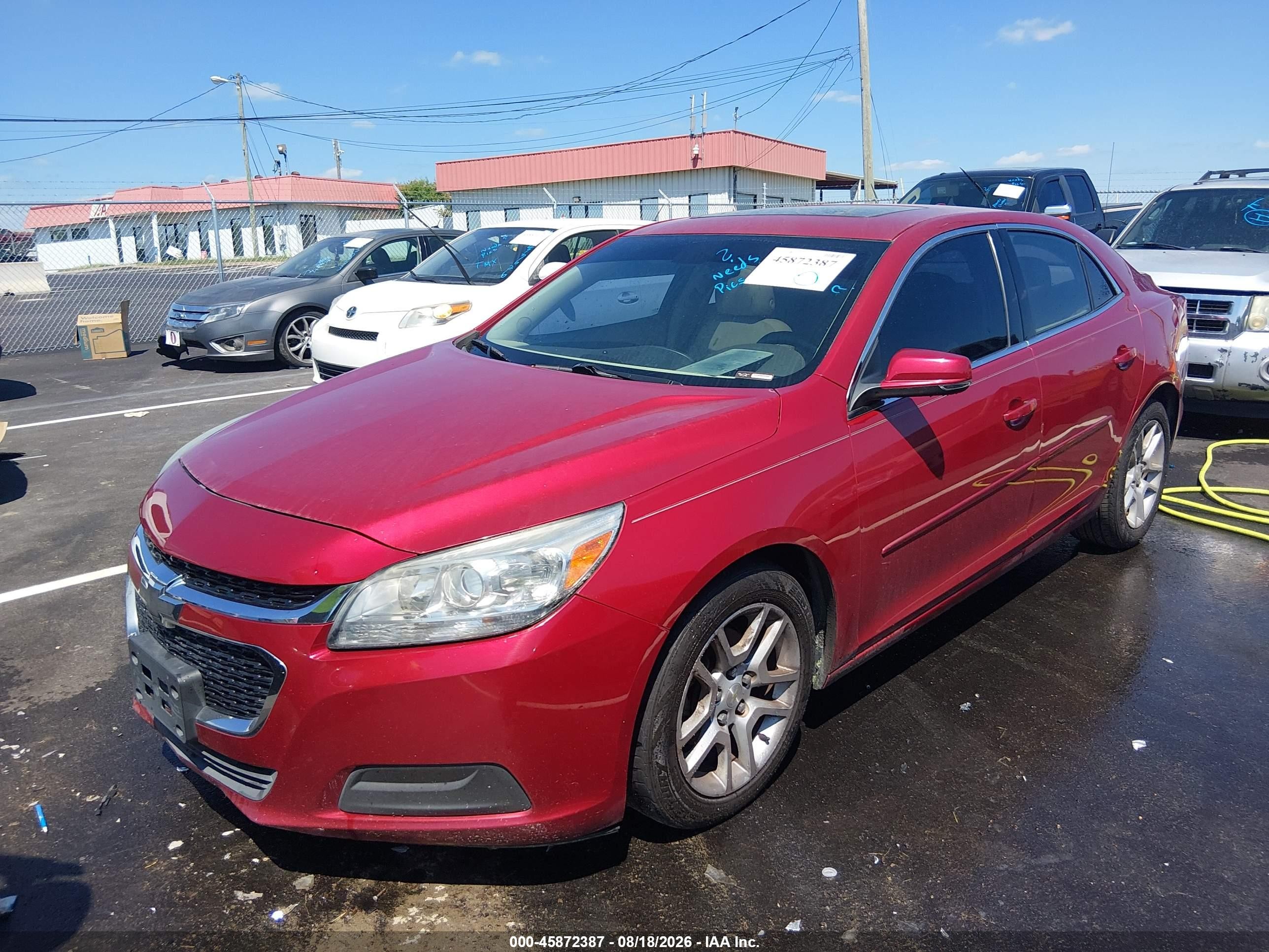 2014 Chevrolet Malibu 1lt Red vin: 1G11C5SL4EF183223
