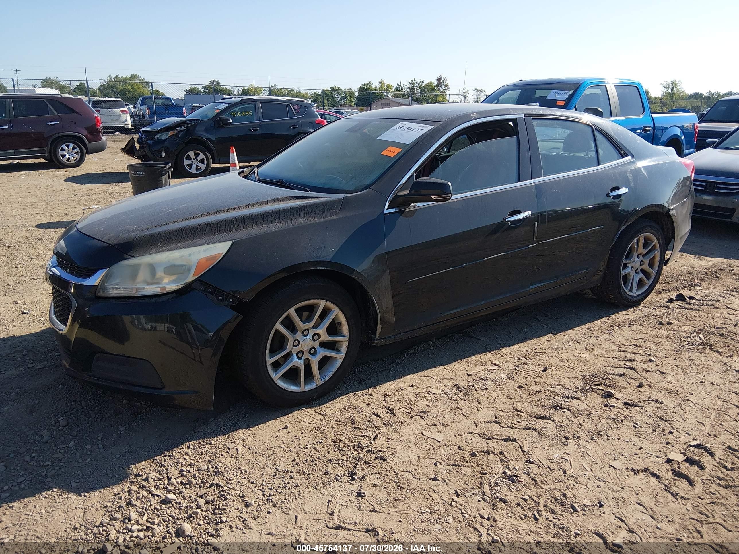 2015 Chevrolet Malibu 1lt Black vin: 1G11C5SL4FF100911