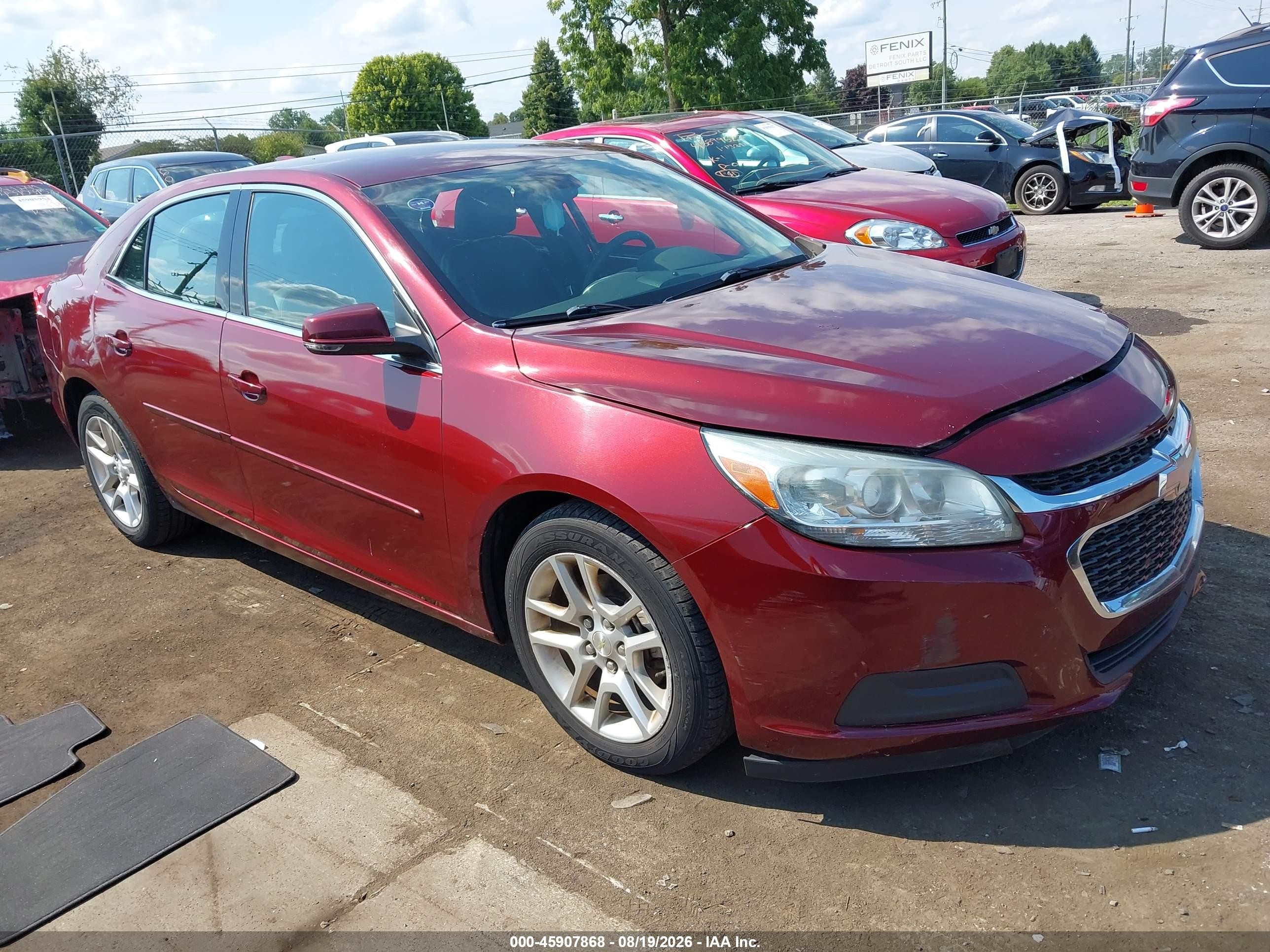 2015 Chevrolet Malibu 1lt Burgundy vin: 1G11C5SL4FF107616