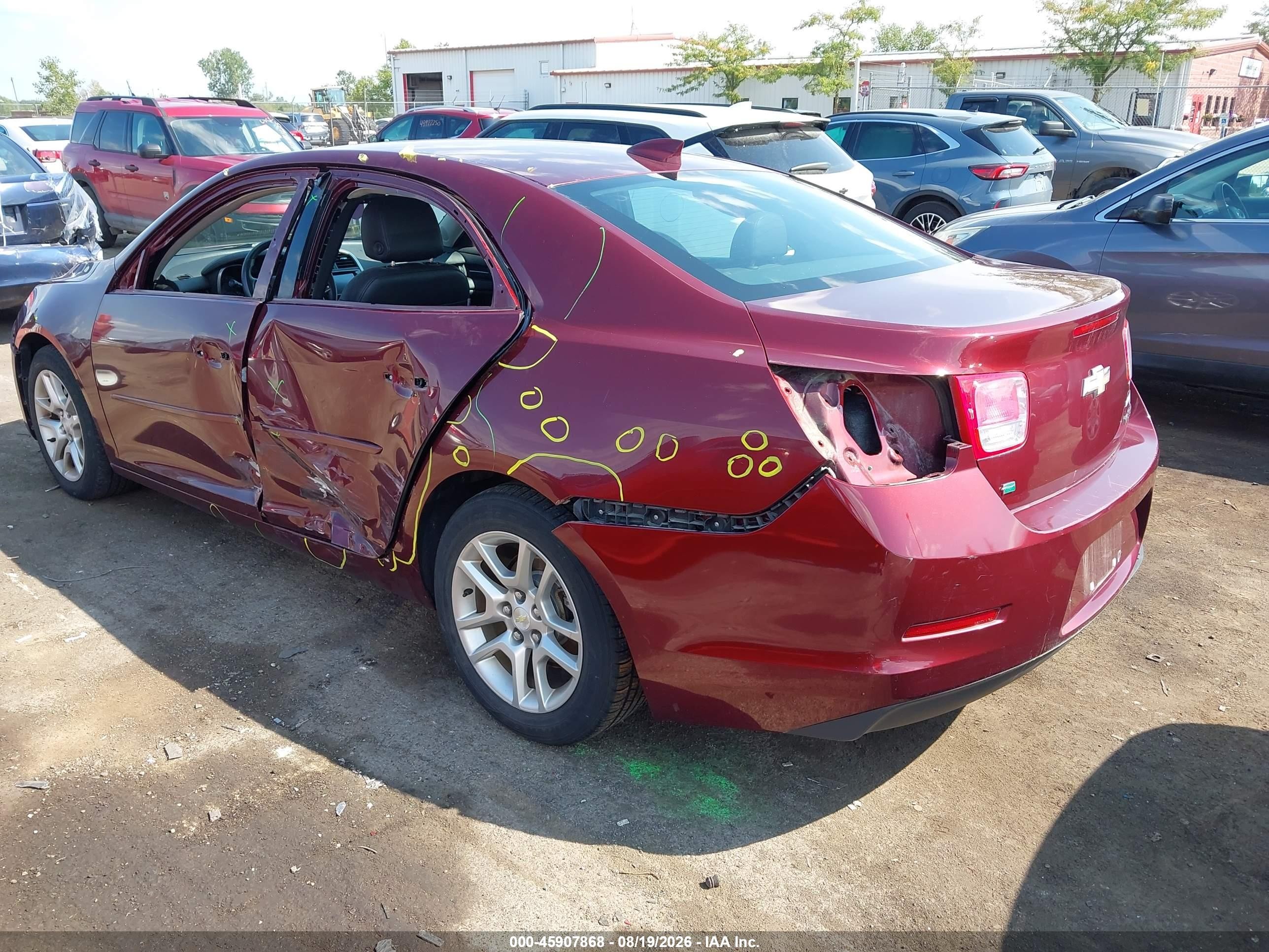 2015 Chevrolet Malibu 1lt Burgundy vin: 1G11C5SL4FF107616