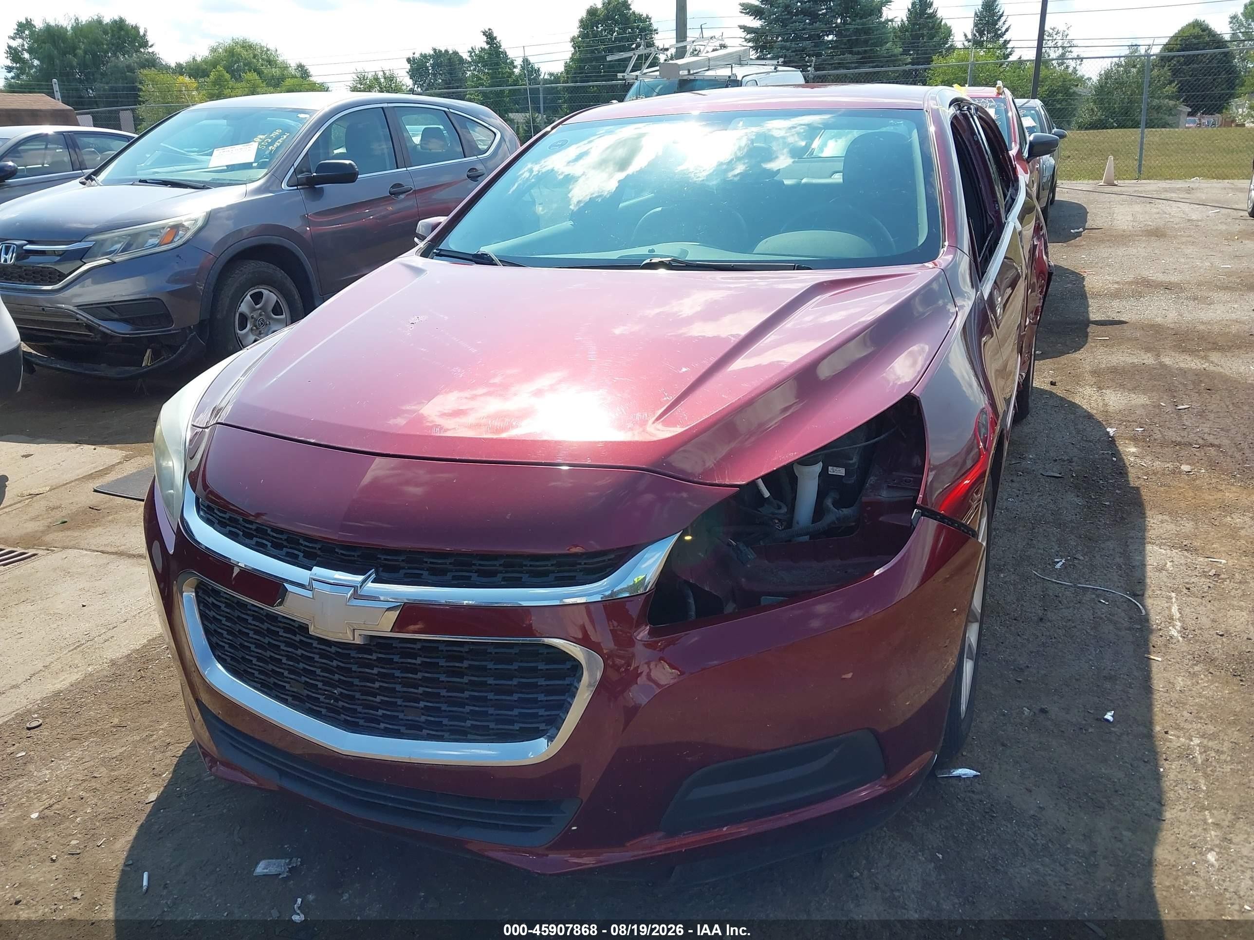 2015 Chevrolet Malibu 1lt Burgundy vin: 1G11C5SL4FF107616