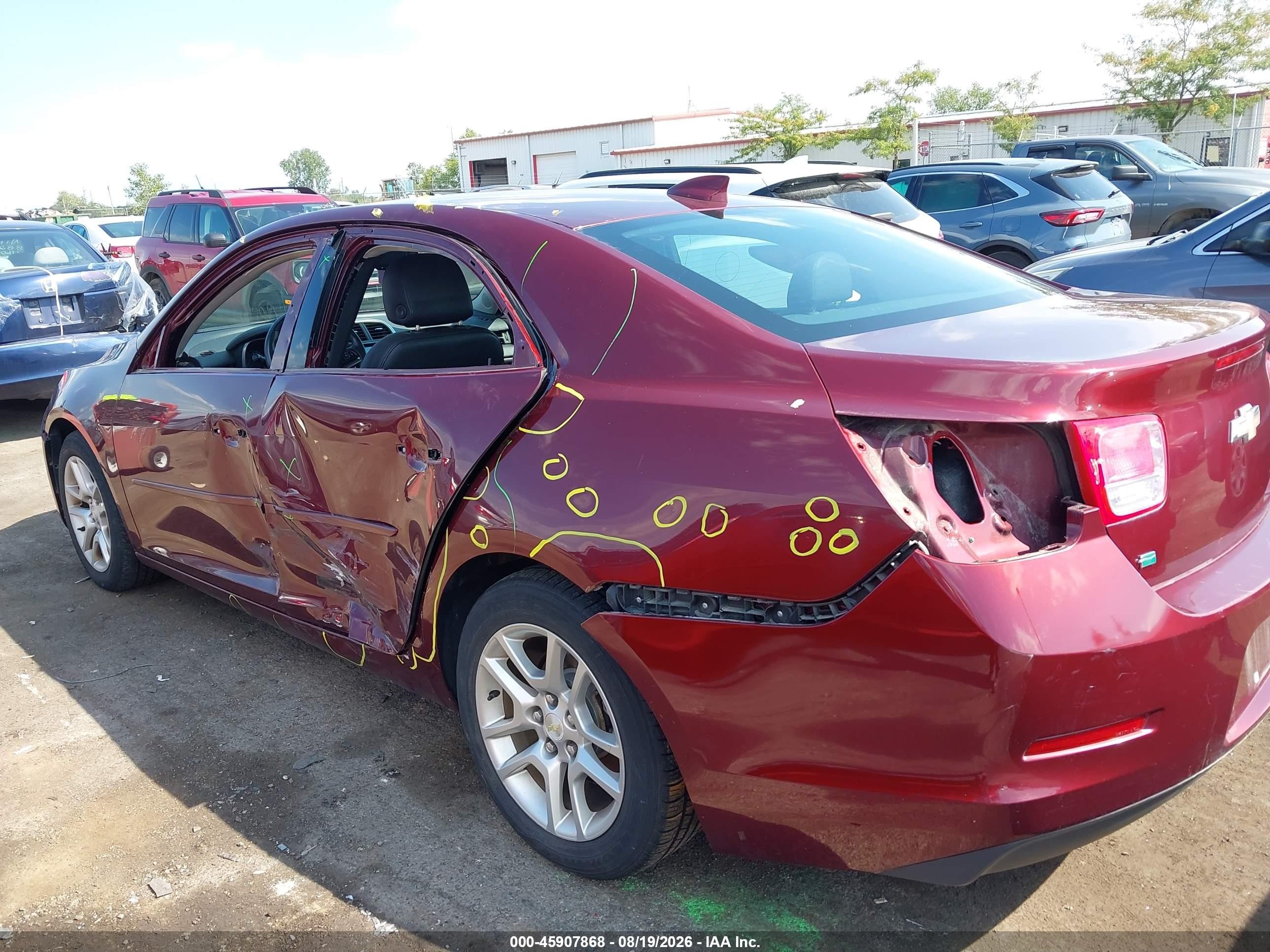 2015 Chevrolet Malibu 1lt Burgundy vin: 1G11C5SL4FF107616