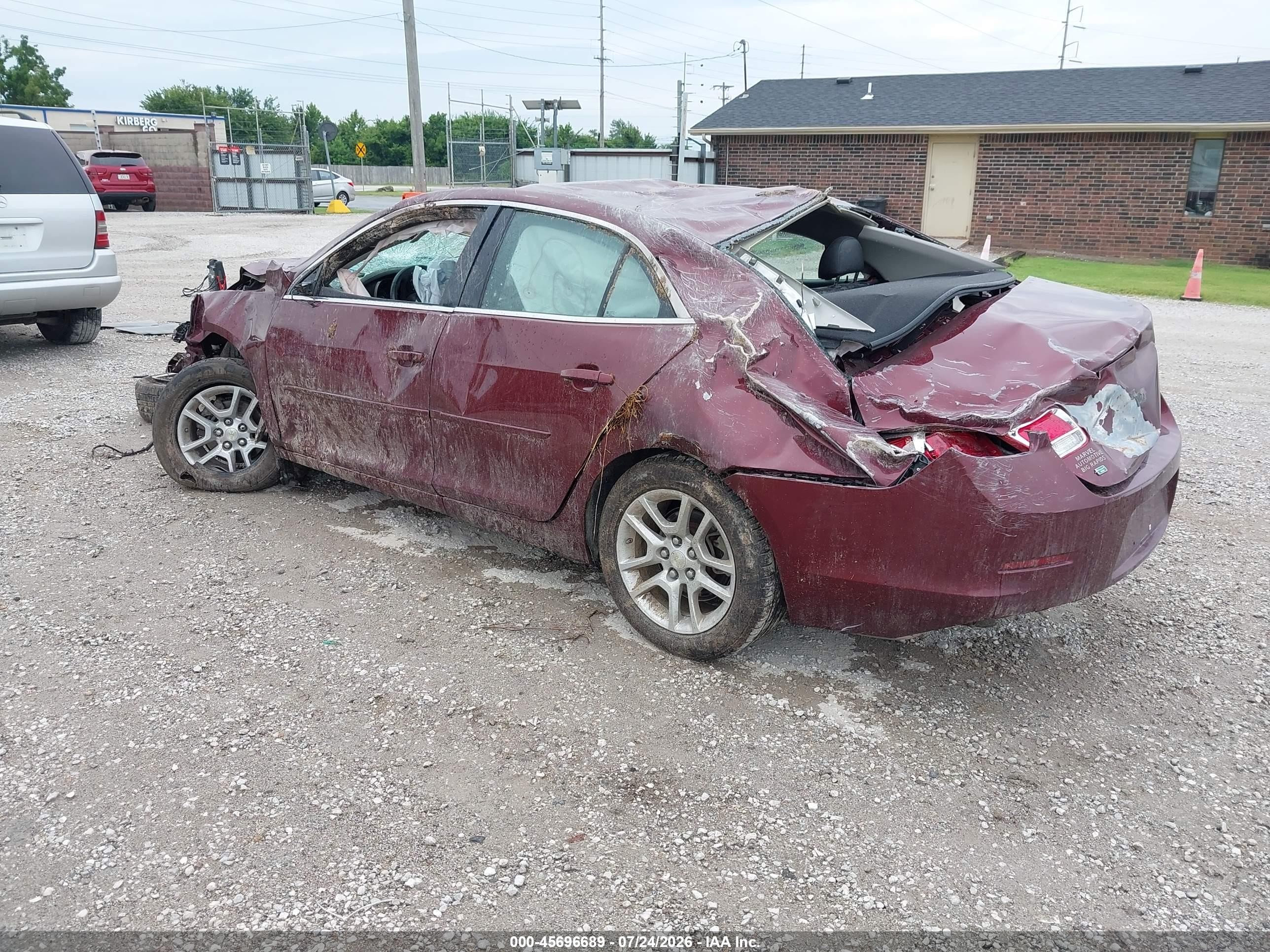 2015 Chevrolet Malibu 1lt Темно-бордовый vin: 1G11C5SL4FF149560