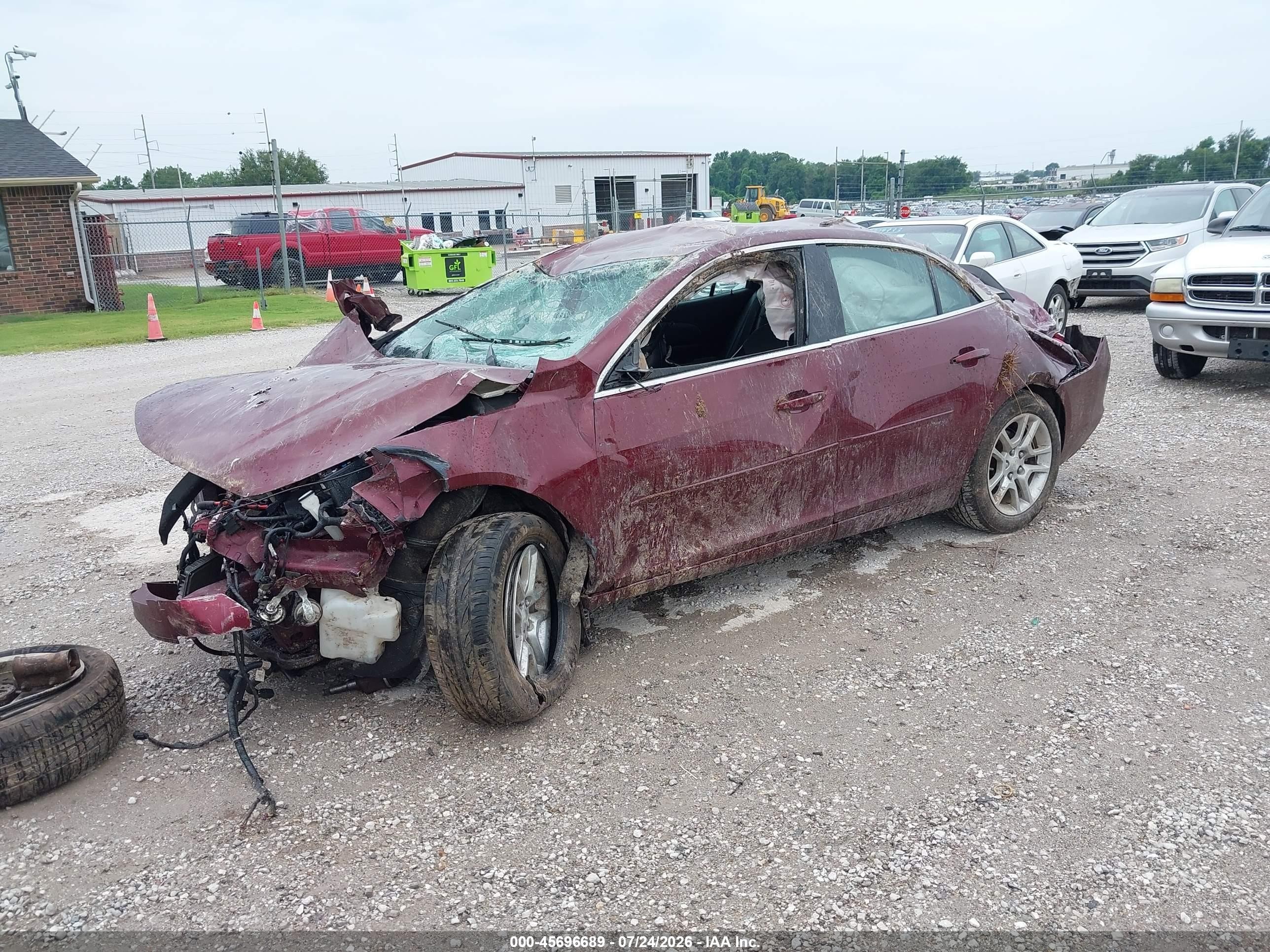 2015 Chevrolet Malibu 1lt Темно-бордовый vin: 1G11C5SL4FF149560