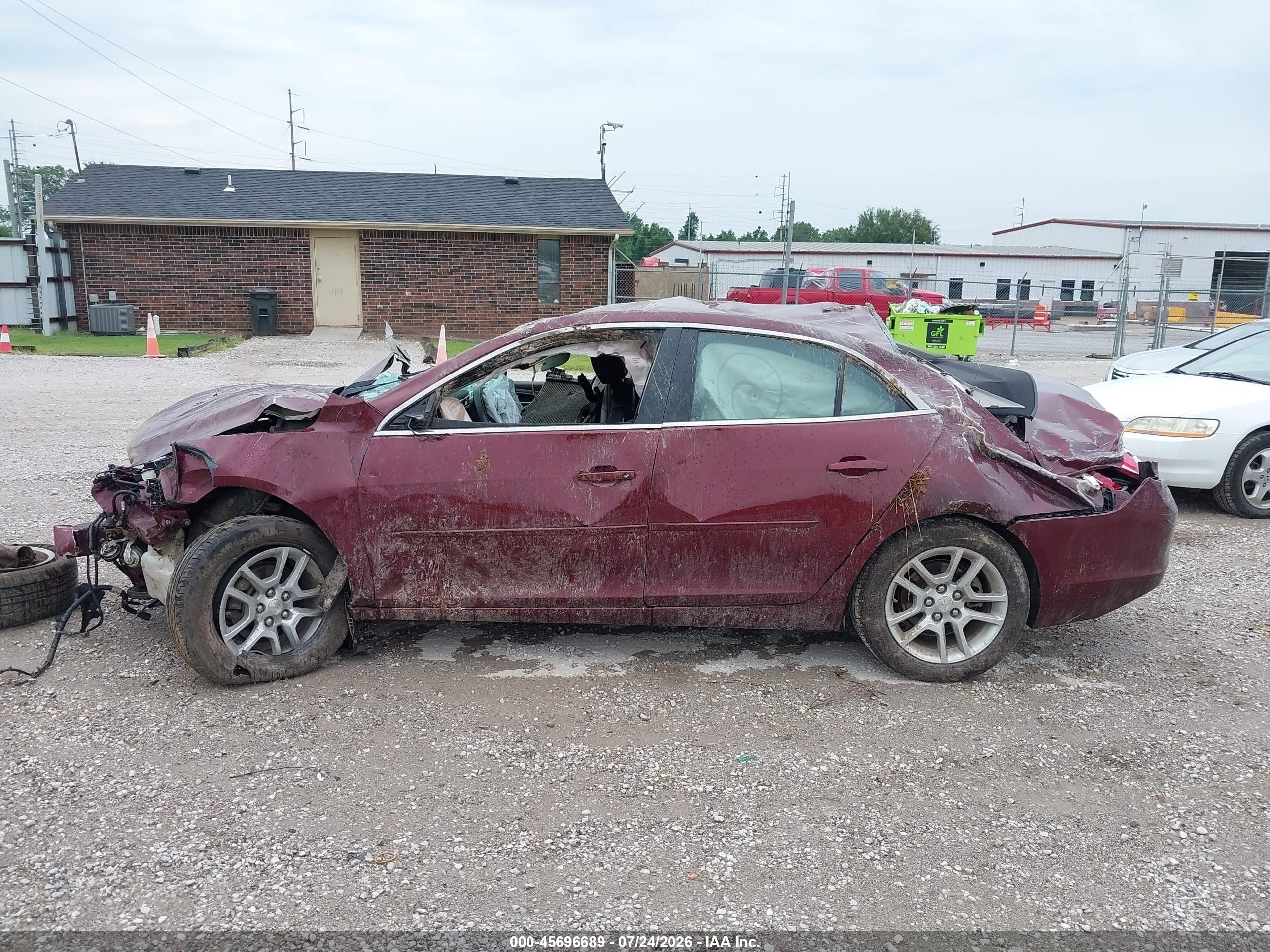2015 Chevrolet Malibu 1lt Темно-бордовый vin: 1G11C5SL4FF149560