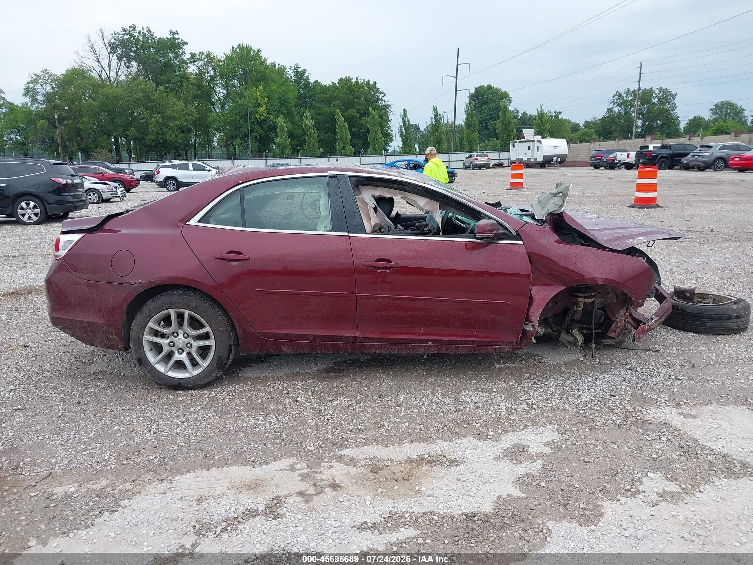 2015 Chevrolet Malibu 1lt Темно-бордовый vin: 1G11C5SL4FF149560