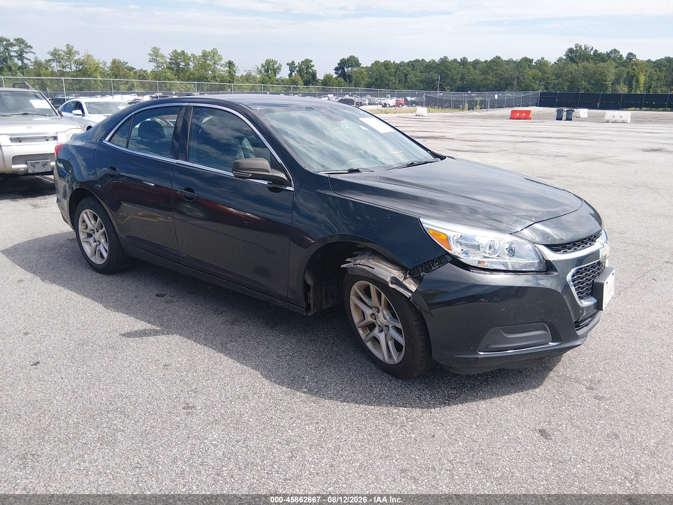 2015 Chevrolet Malibu 1lt Black vin: 1G11C5SL4FF163751