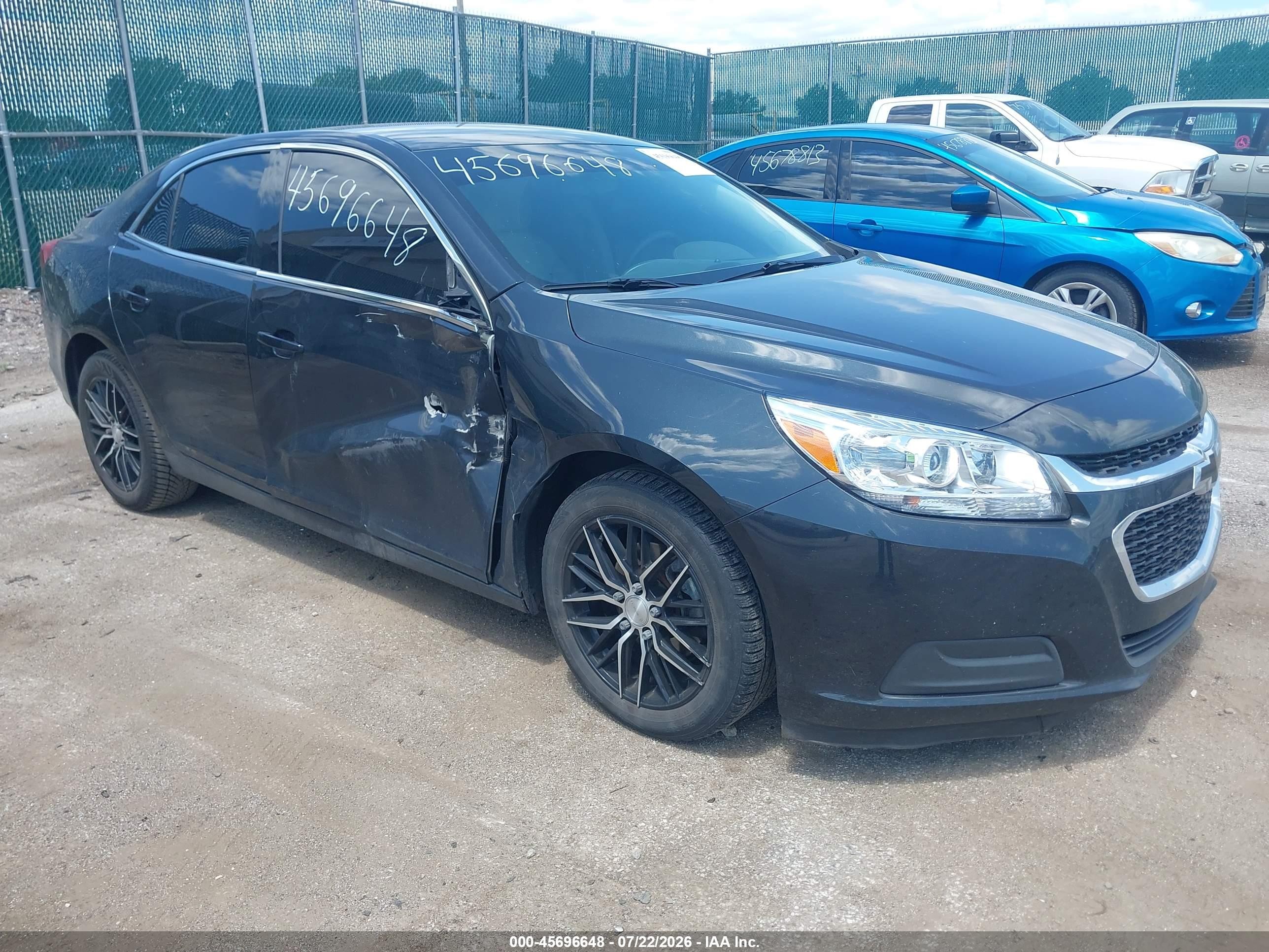 2015 Chevrolet Malibu 1lt Черный vin: 1G11C5SL4FF185118