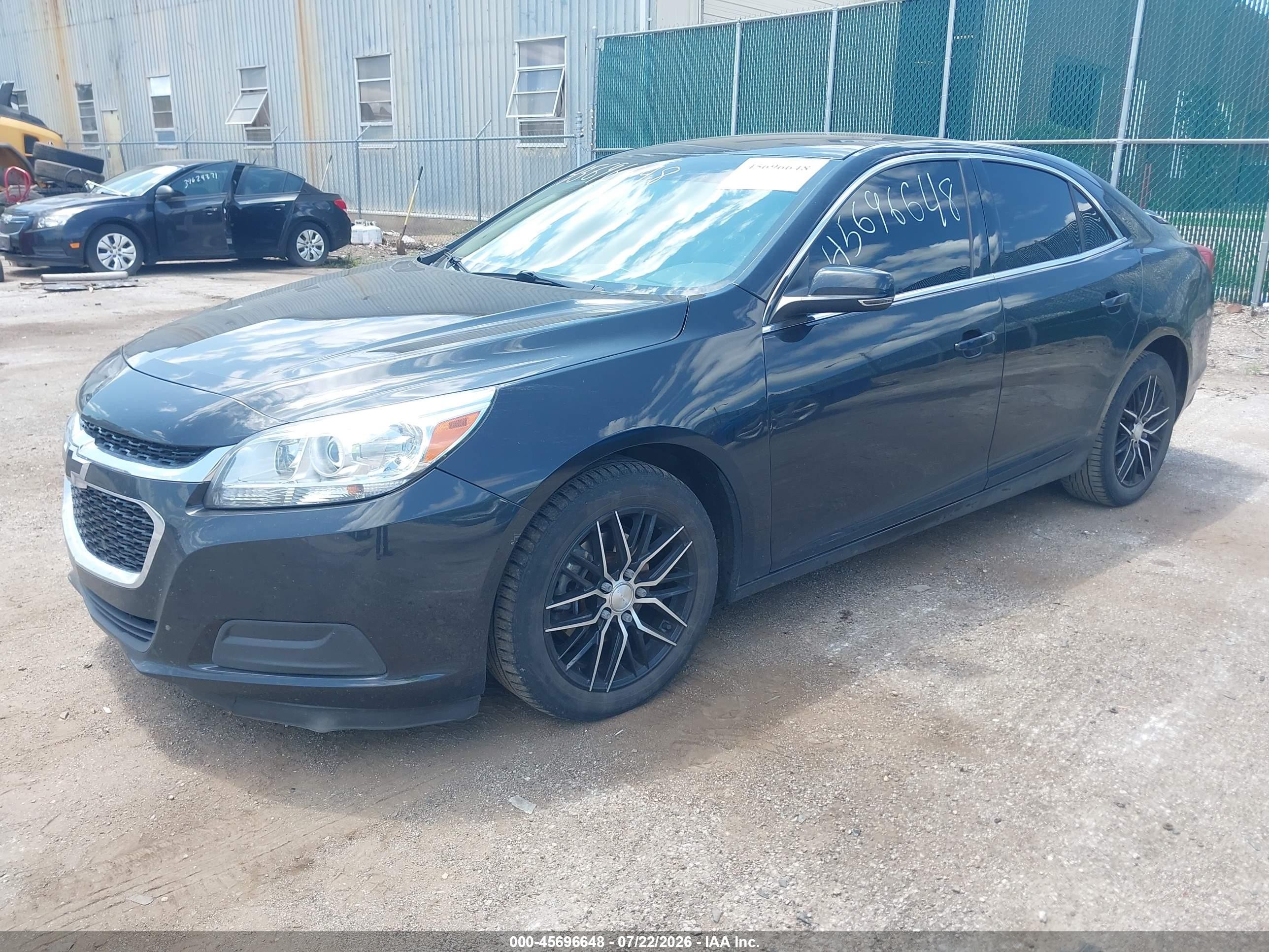 2015 Chevrolet Malibu 1lt Черный vin: 1G11C5SL4FF185118