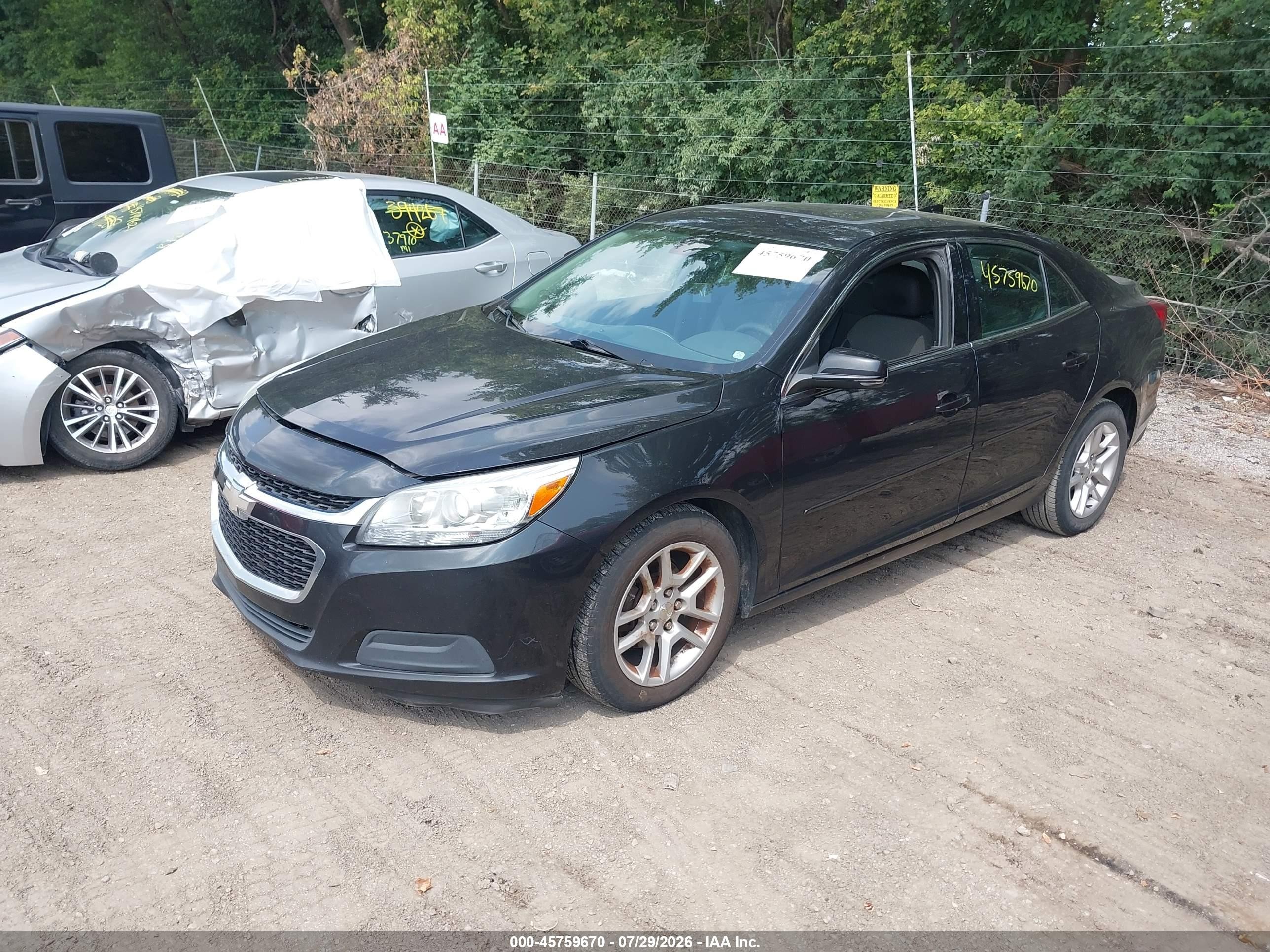 2015 Chevrolet Malibu 1lt Серый vin: 1G11C5SL4FF200846