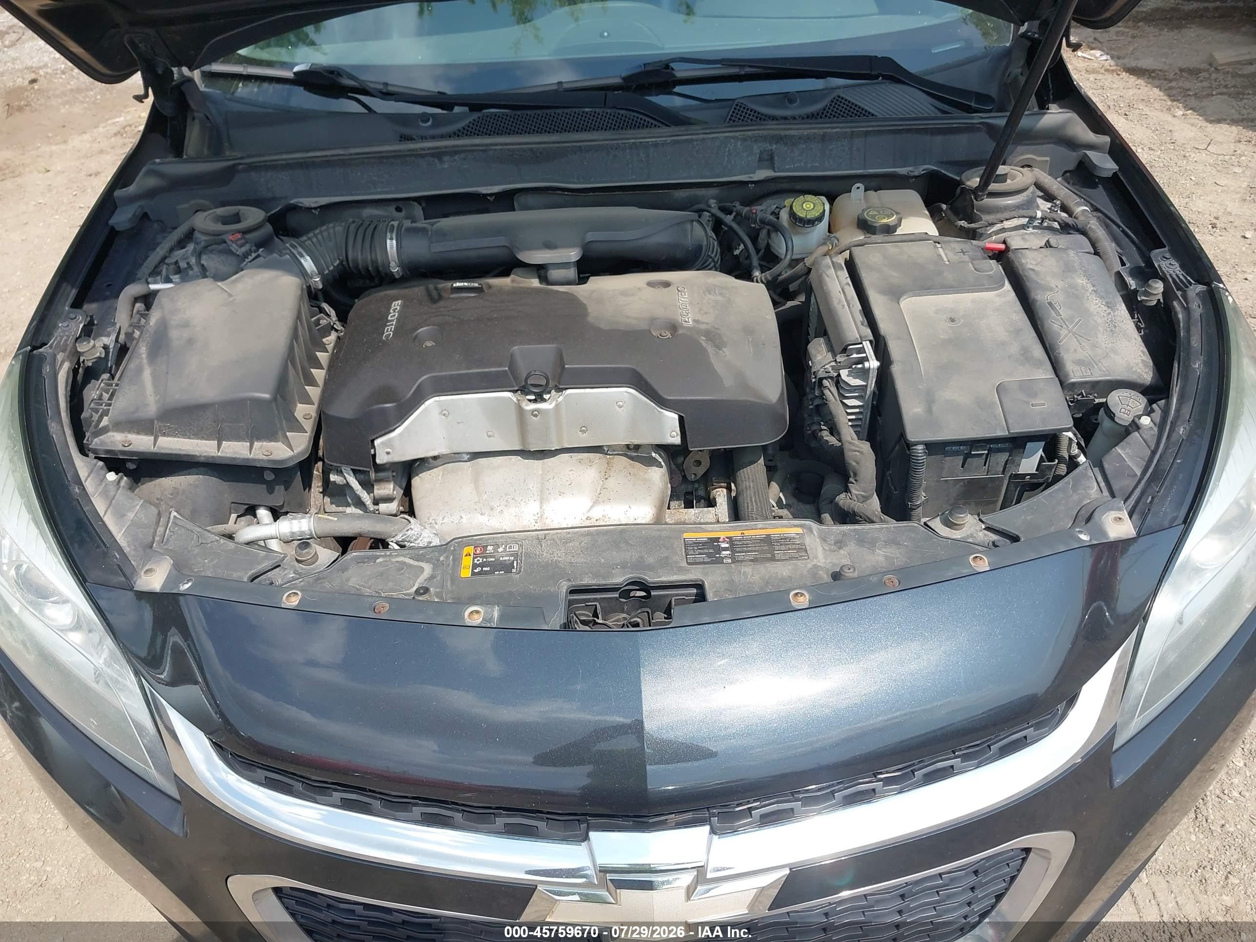 2015 Chevrolet Malibu 1lt Серый vin: 1G11C5SL4FF200846