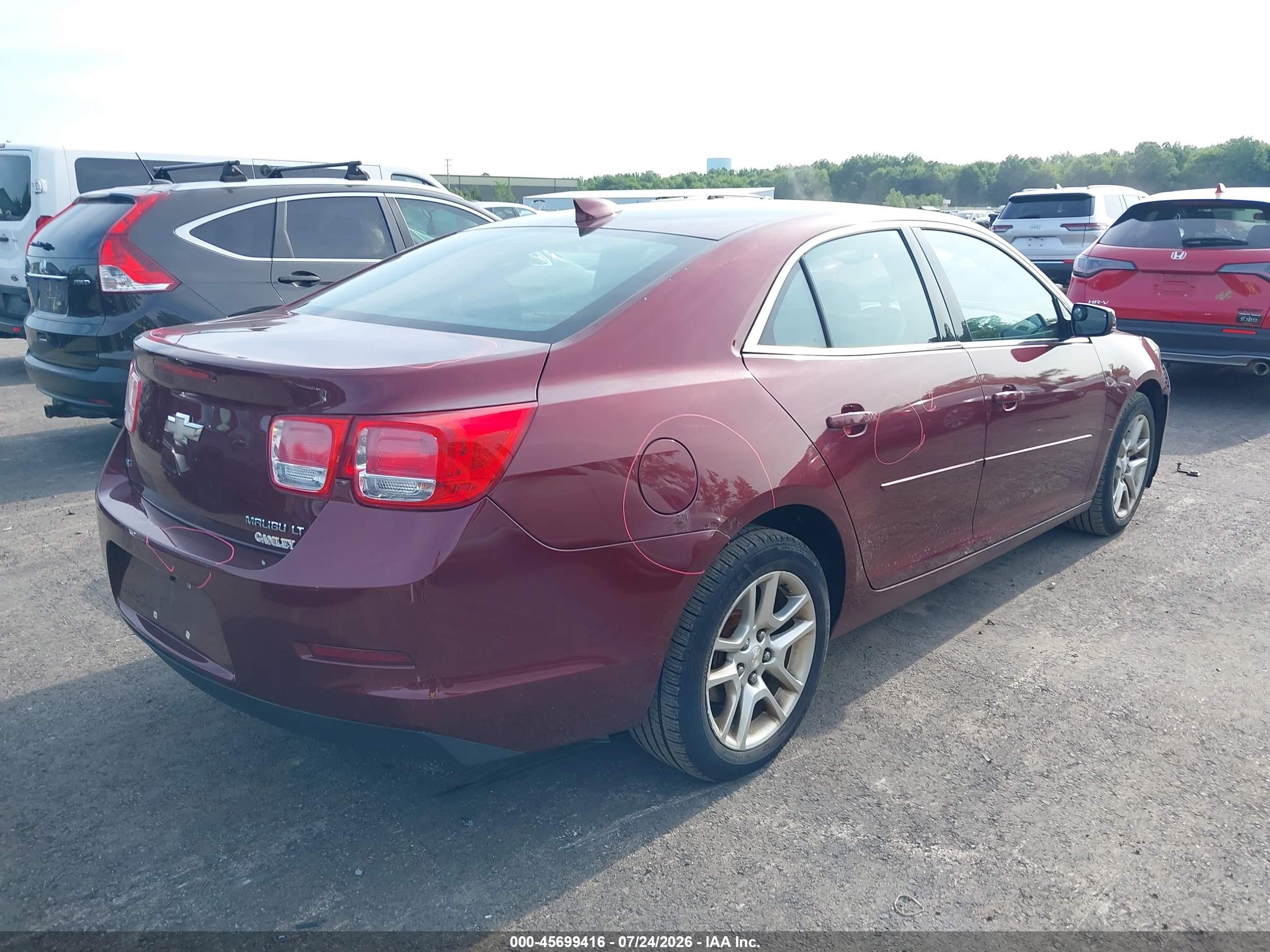 2015 Chevrolet Malibu 1lt Burgundy vin: 1G11C5SL4FF205447