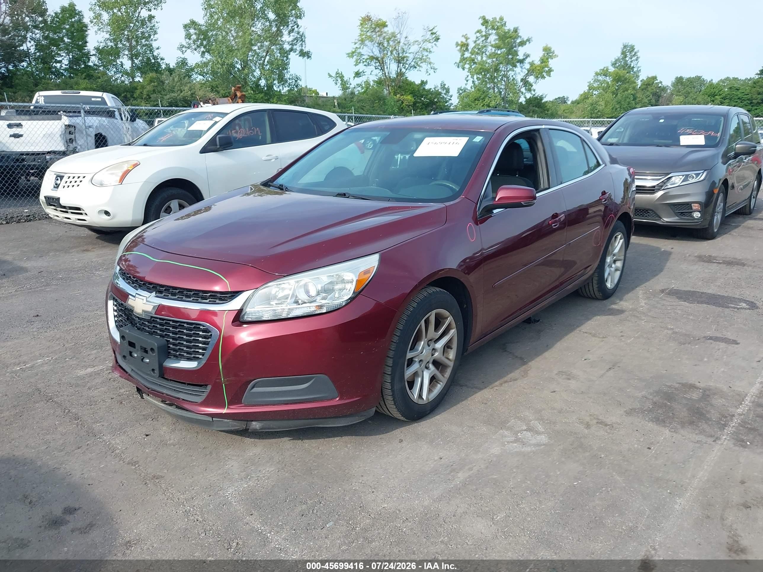 2015 Chevrolet Malibu 1lt Burgundy vin: 1G11C5SL4FF205447