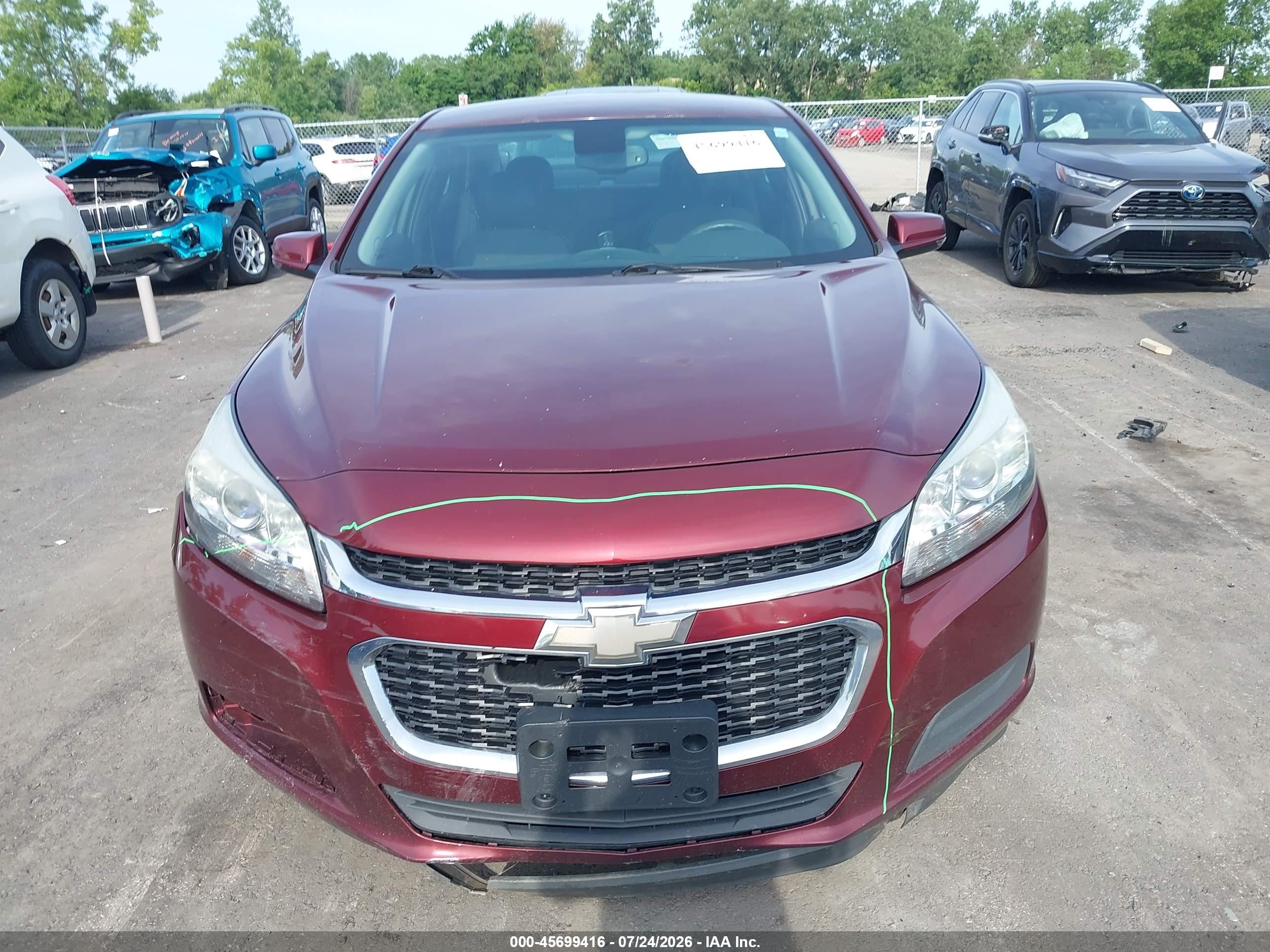 2015 Chevrolet Malibu 1lt Burgundy vin: 1G11C5SL4FF205447