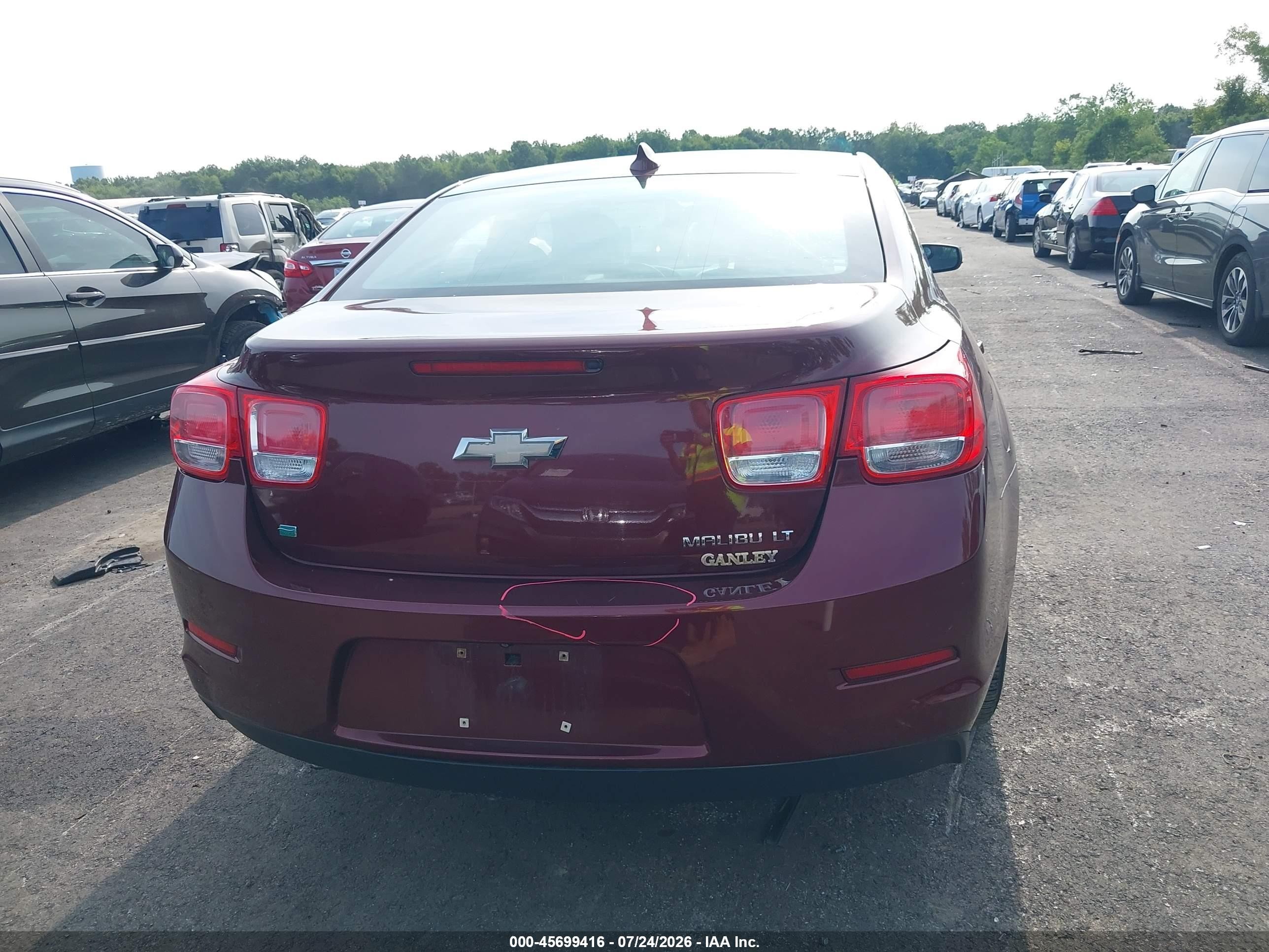 2015 Chevrolet Malibu 1lt Burgundy vin: 1G11C5SL4FF205447