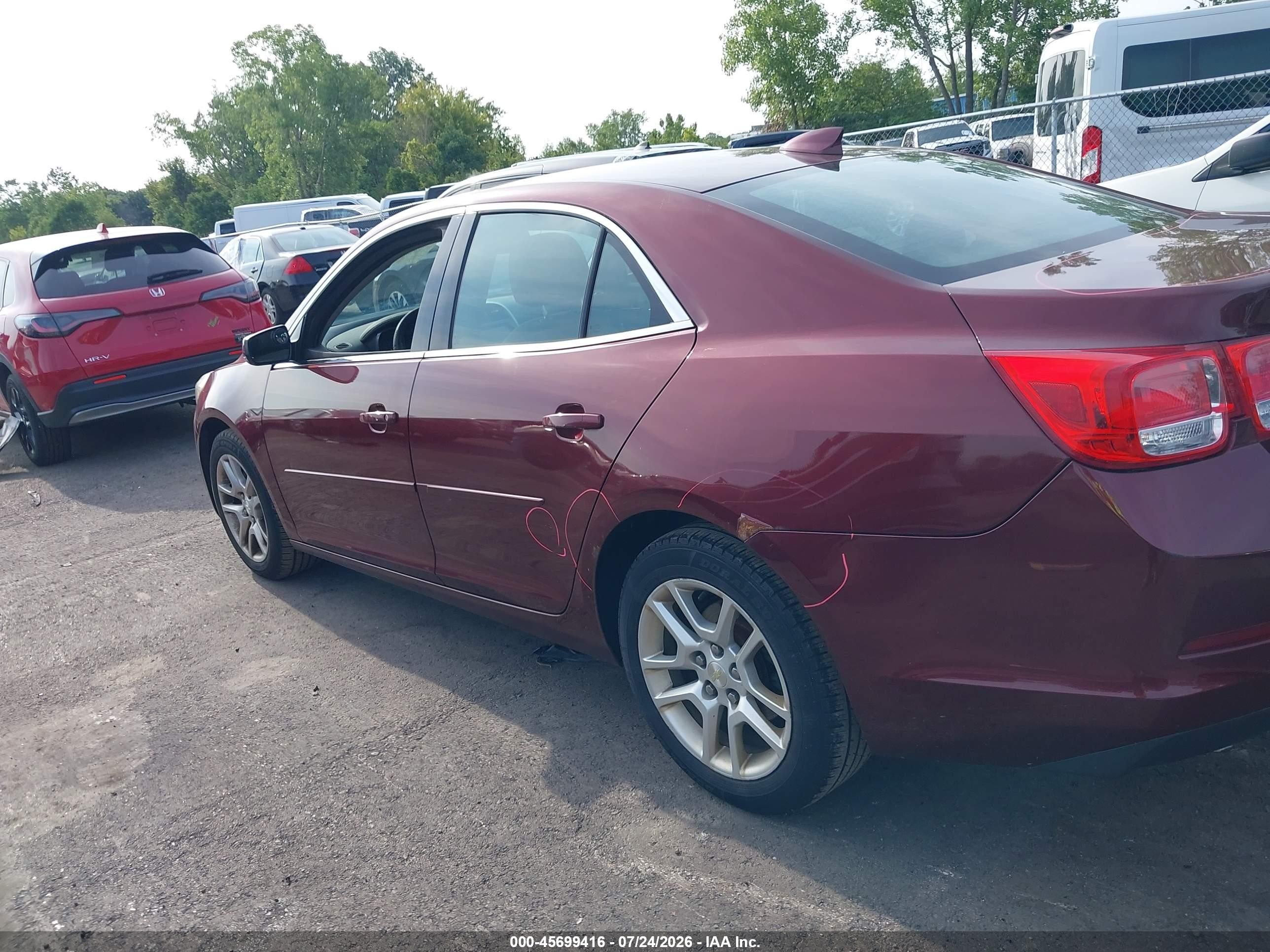 2015 Chevrolet Malibu 1lt Burgundy vin: 1G11C5SL4FF205447