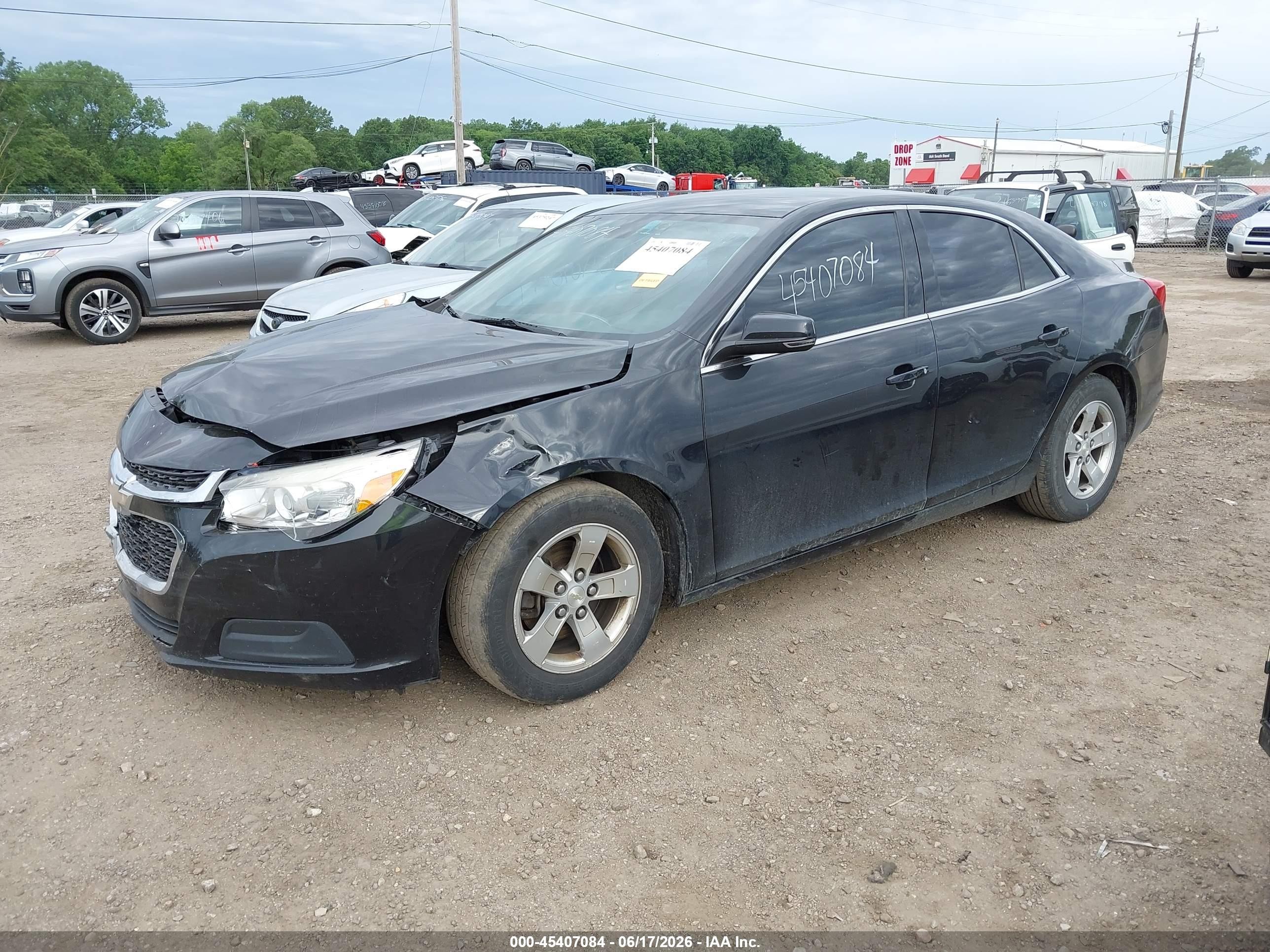 2015 Chevrolet Malibu 1lt Black vin: 1G11C5SL4FF276177